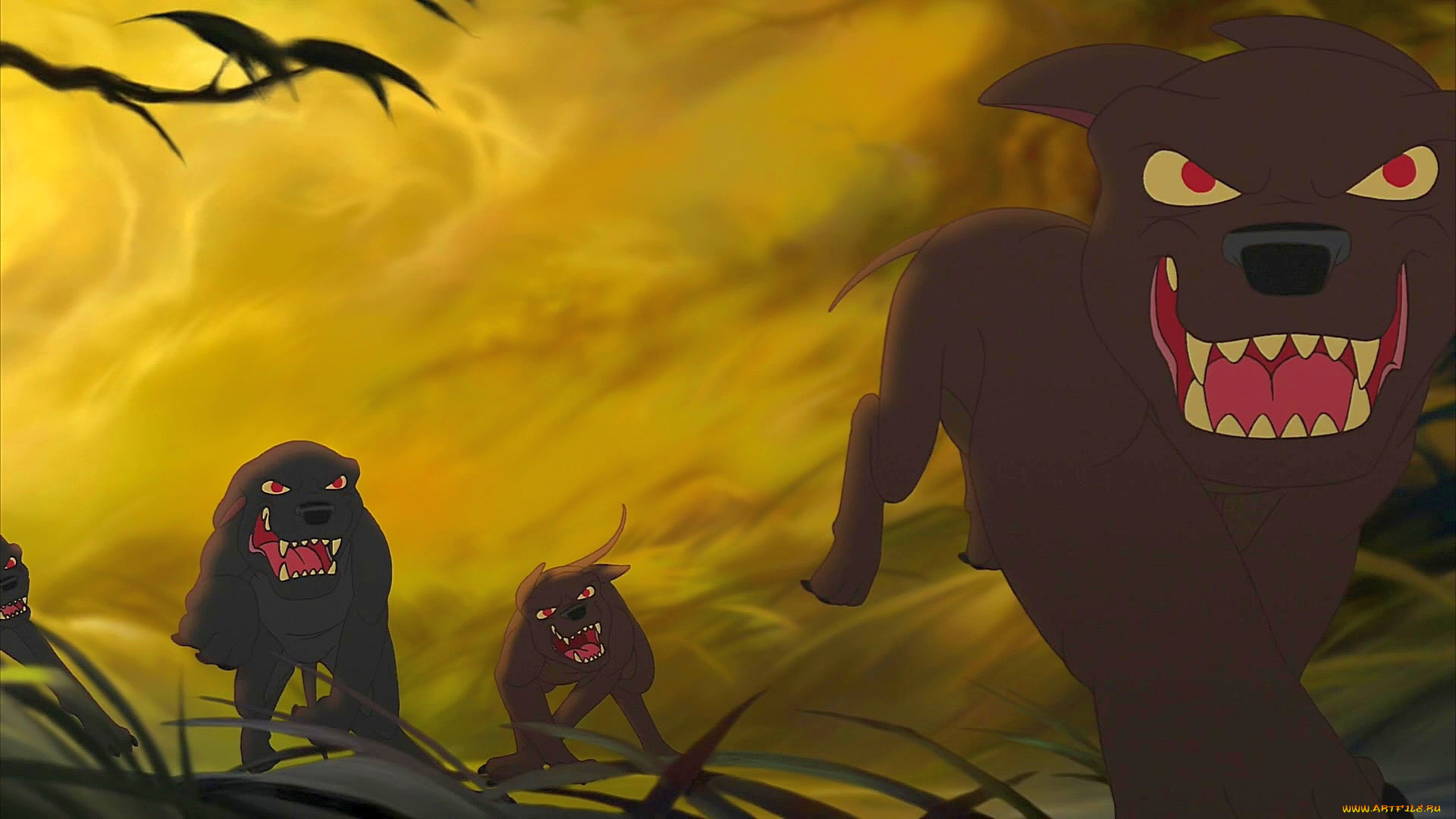 мультфильмы, bambi, 2, собака, злая, растения