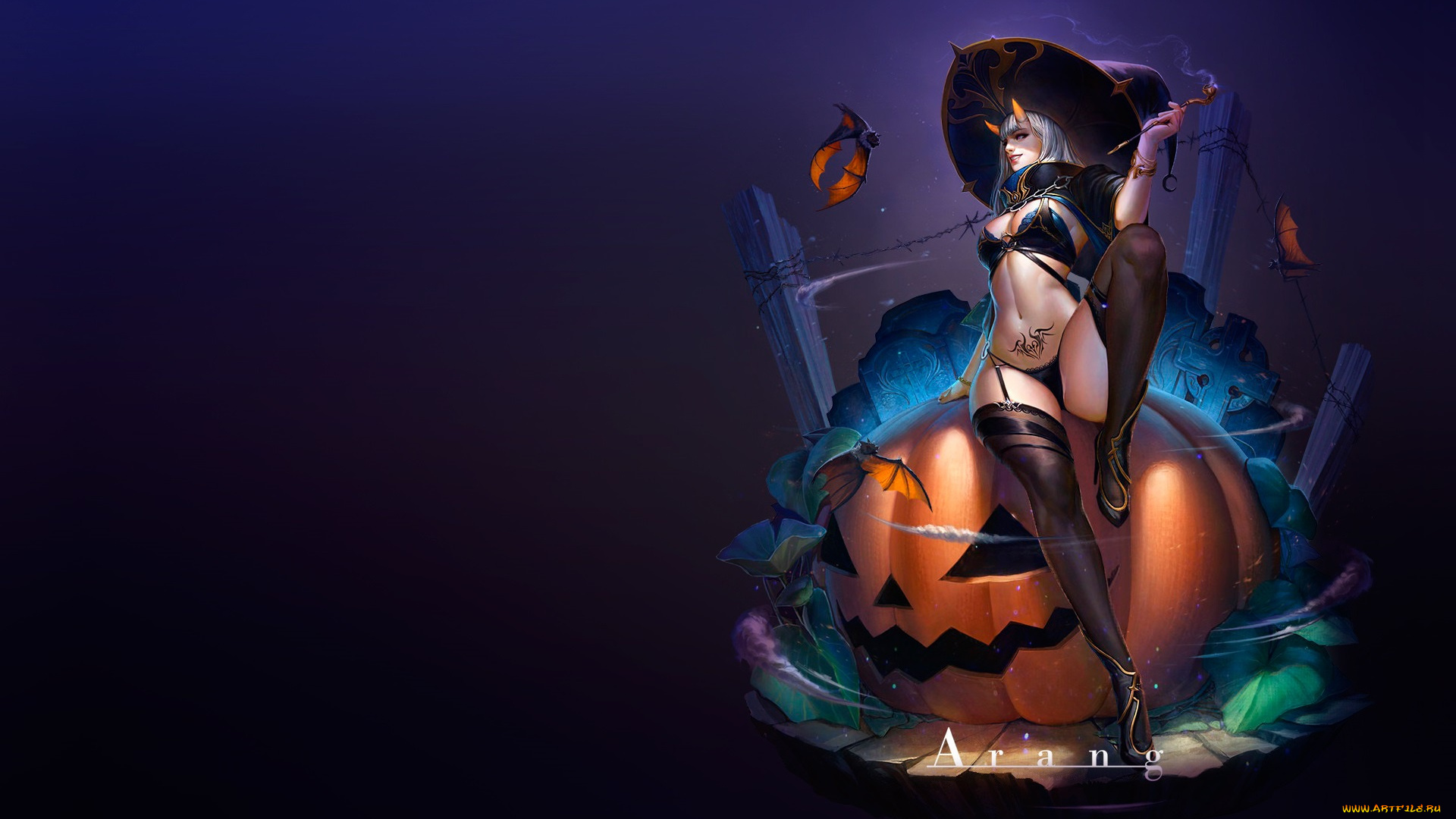 праздничные, хэллоуин, halloween, тыква, ведьма