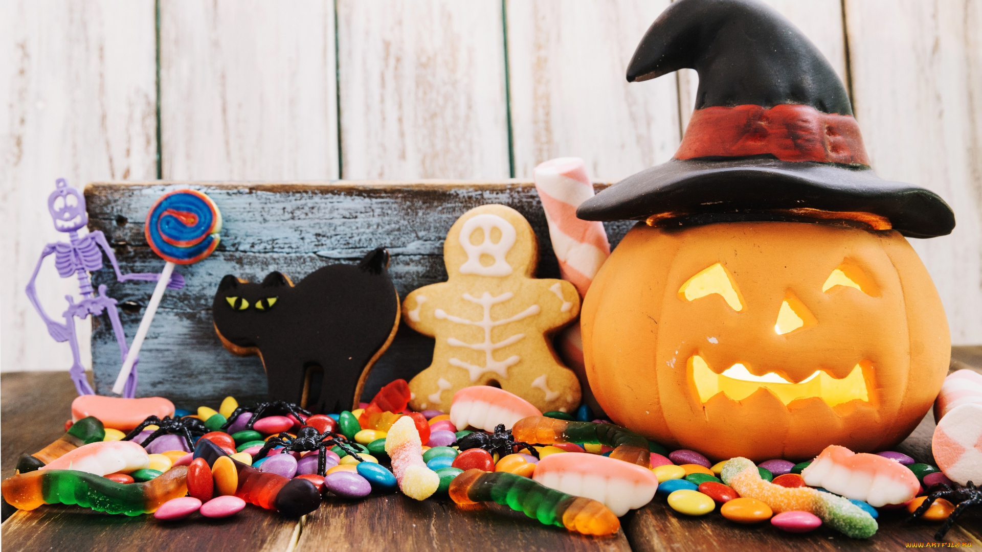 праздничные, хэллоуин, паук, буквы, печеньки, праздник