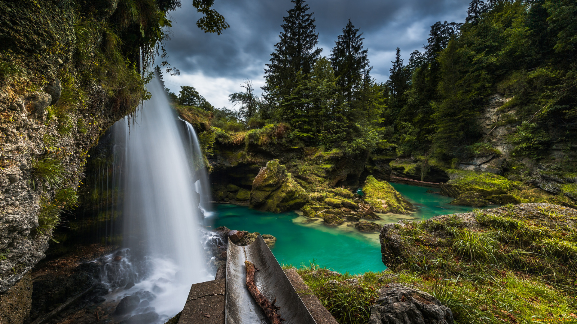 природа, водопады, простор