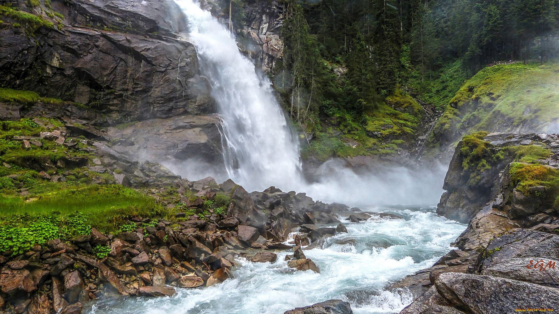 природа, водопады, простор