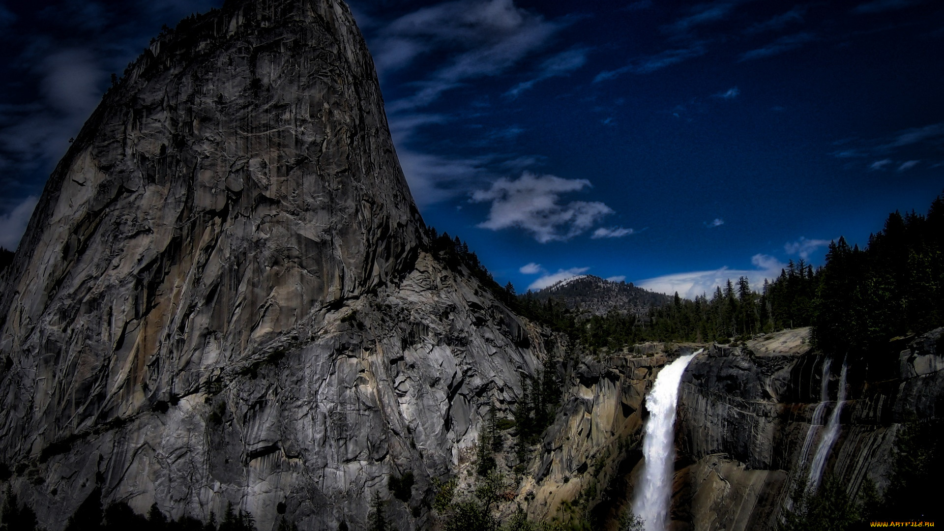 природа, водопады, река, горы