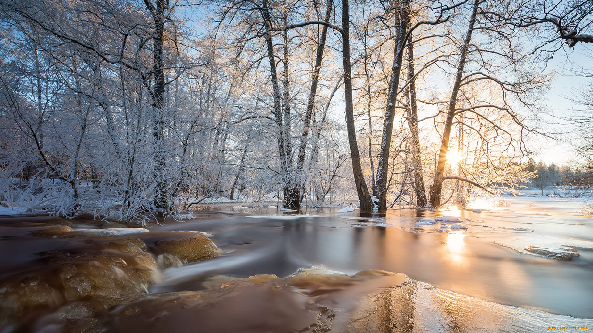 природа, зима, простор