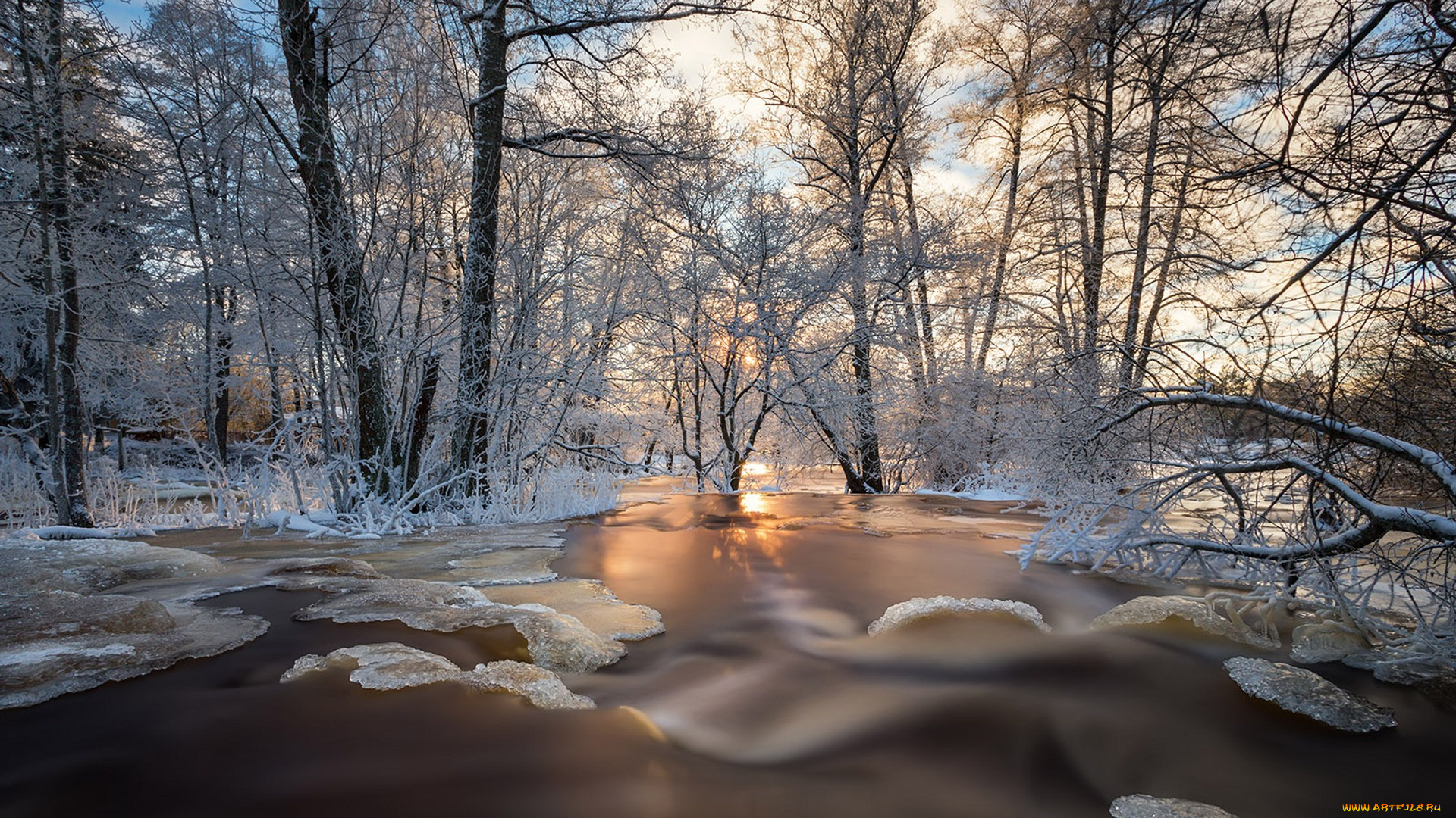 природа, зима, простор