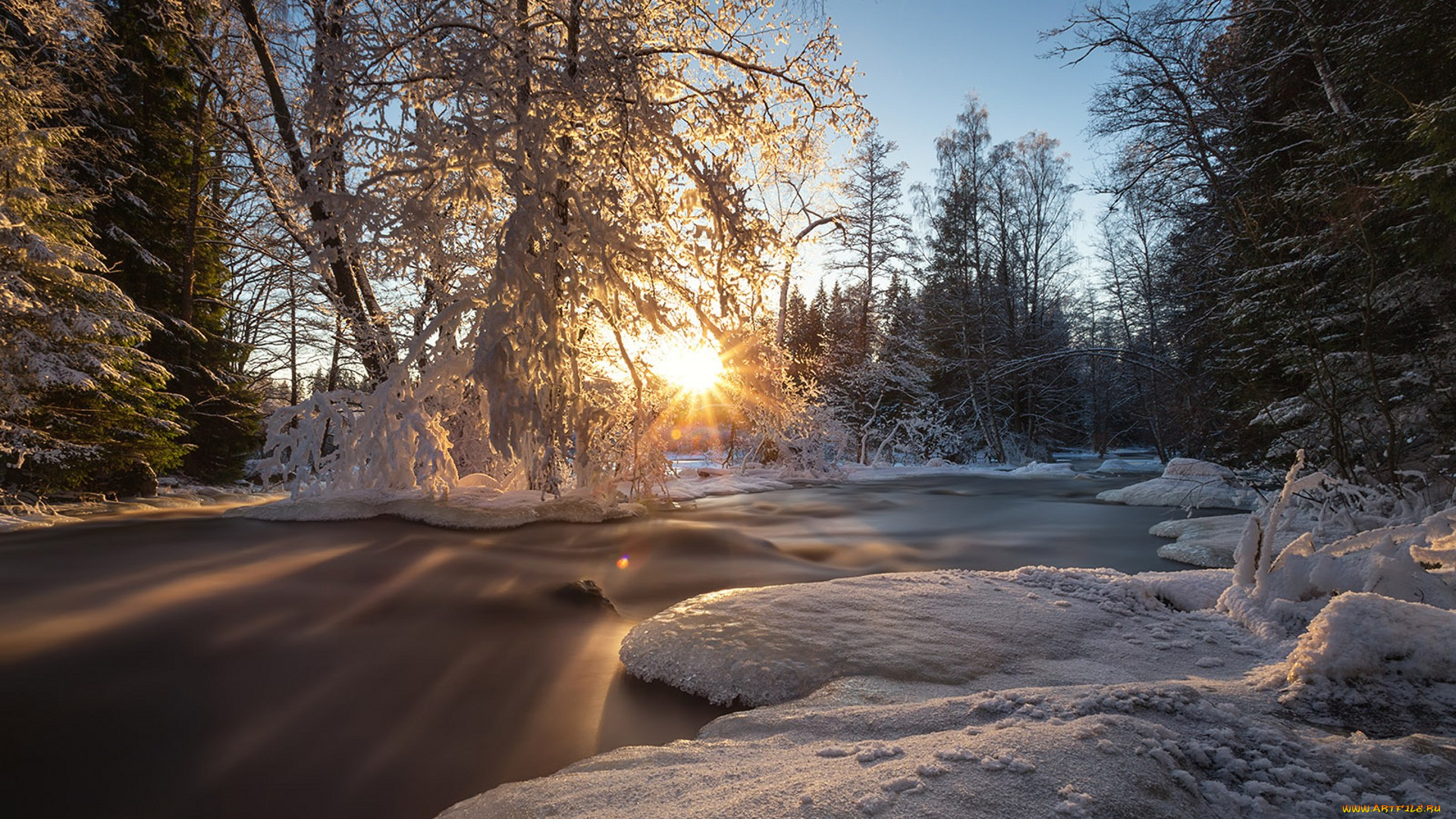 природа, зима, простор