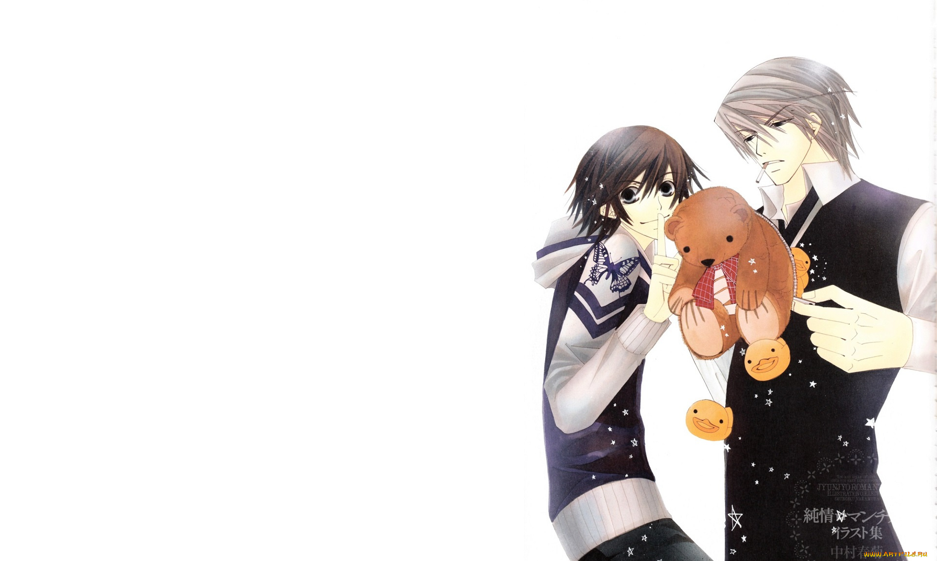 аниме, junjou, romantica, романтика