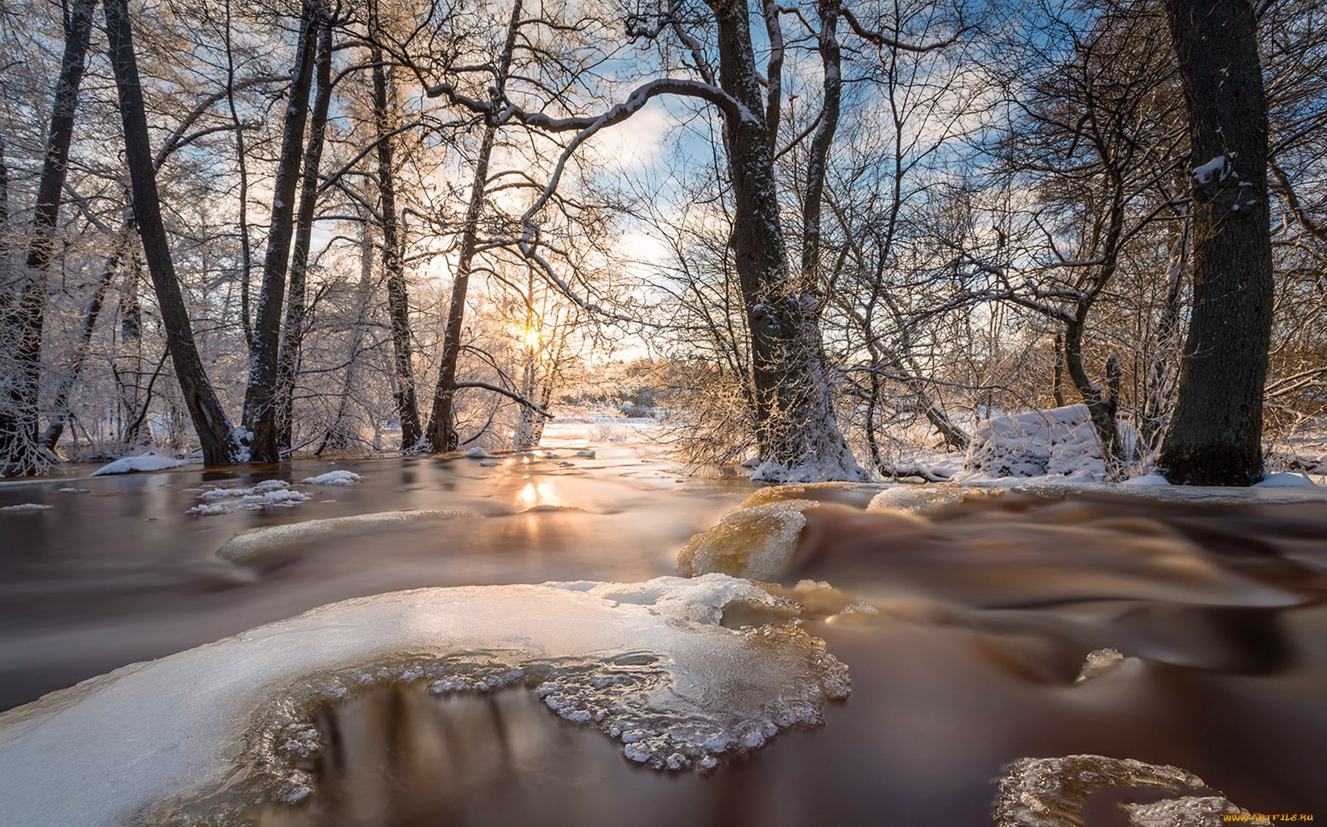 природа, зима, простор