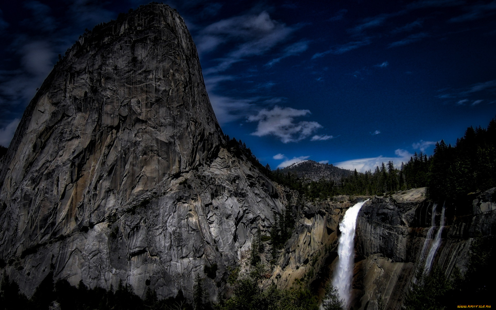 природа, водопады, река, горы