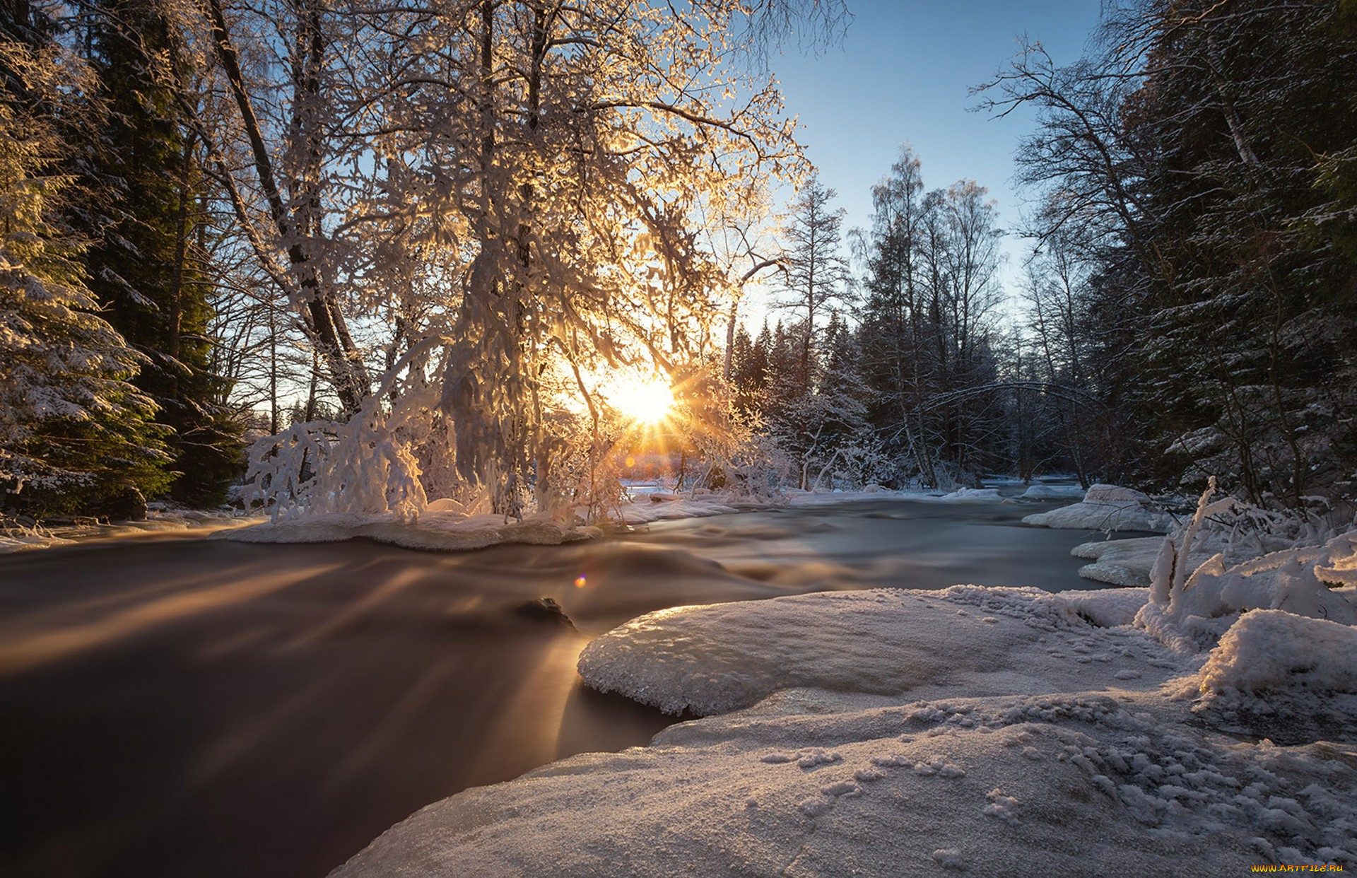 природа, зима, простор