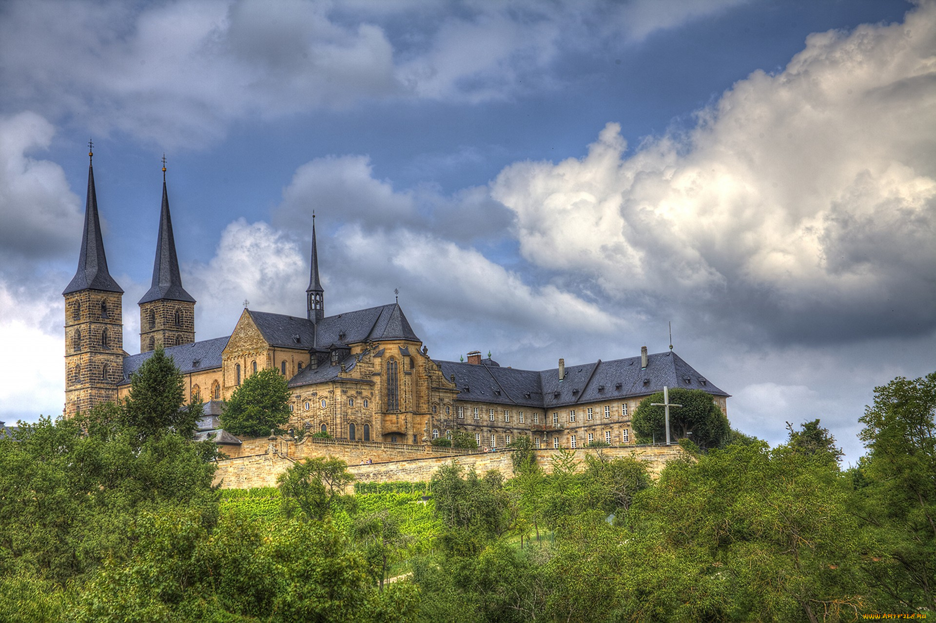 michelsberg, abbey, города, -, католические, соборы, , костелы, , аббатства, простор