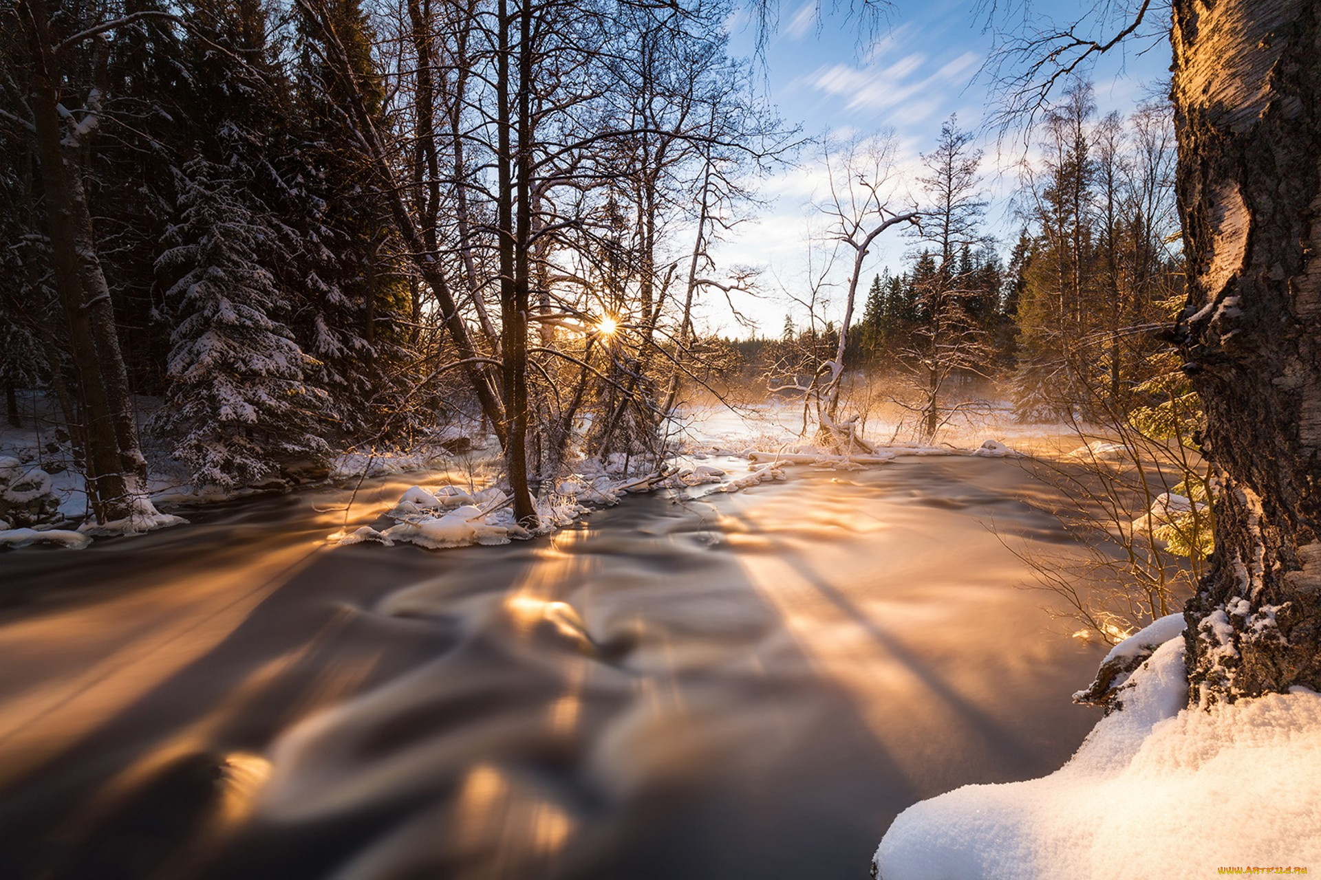 природа, зима, простор