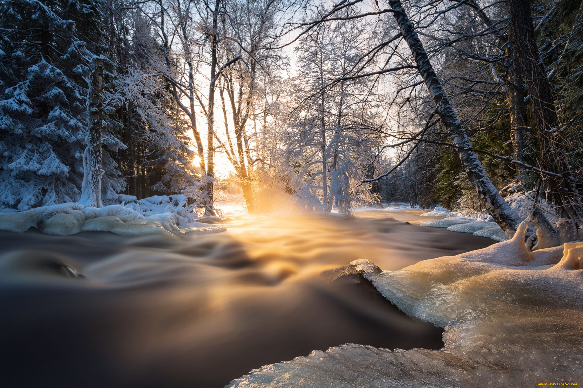 природа, зима, простор