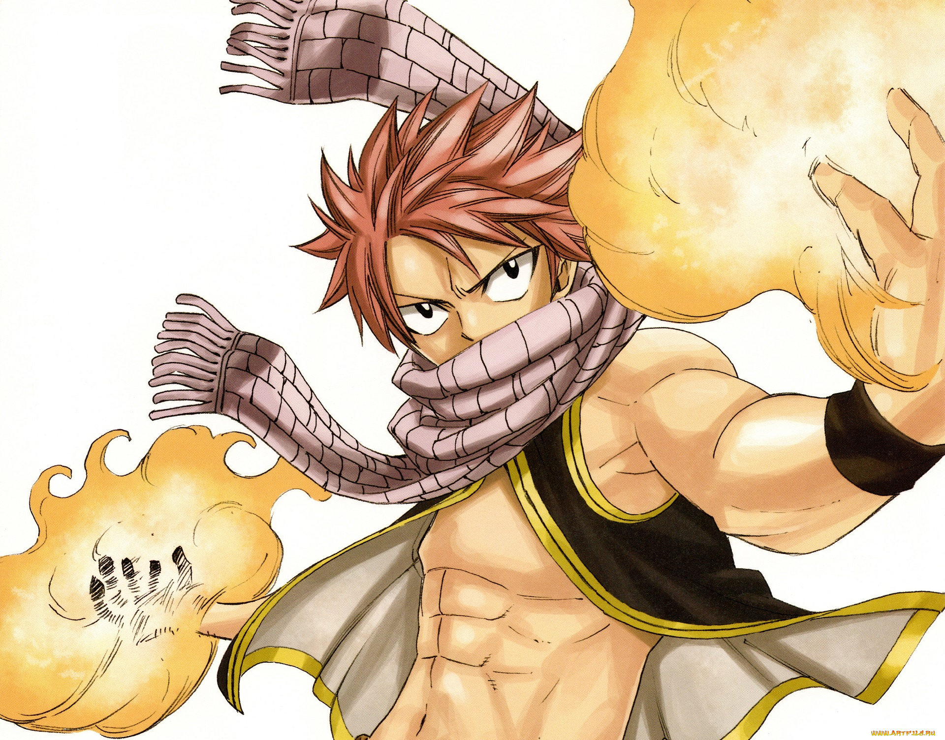 аниме, fairy, tail, нацу