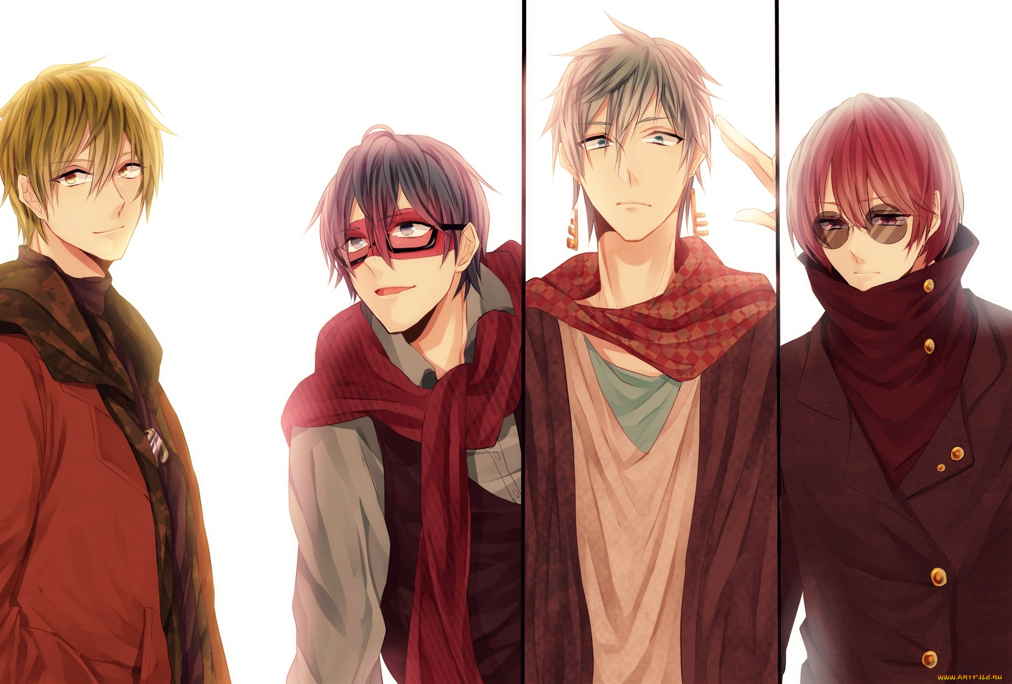 аниме, happy, tree, friends, счастливые, лесные, друзья