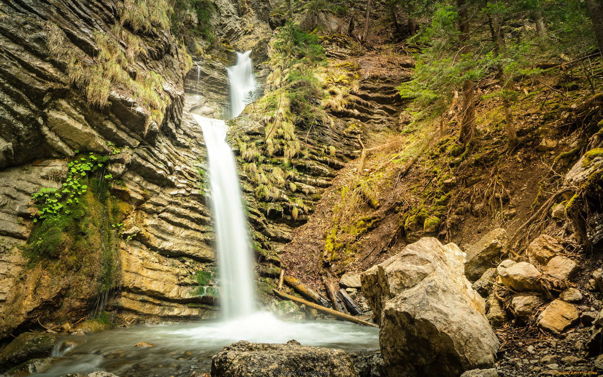 природа, водопады, простор