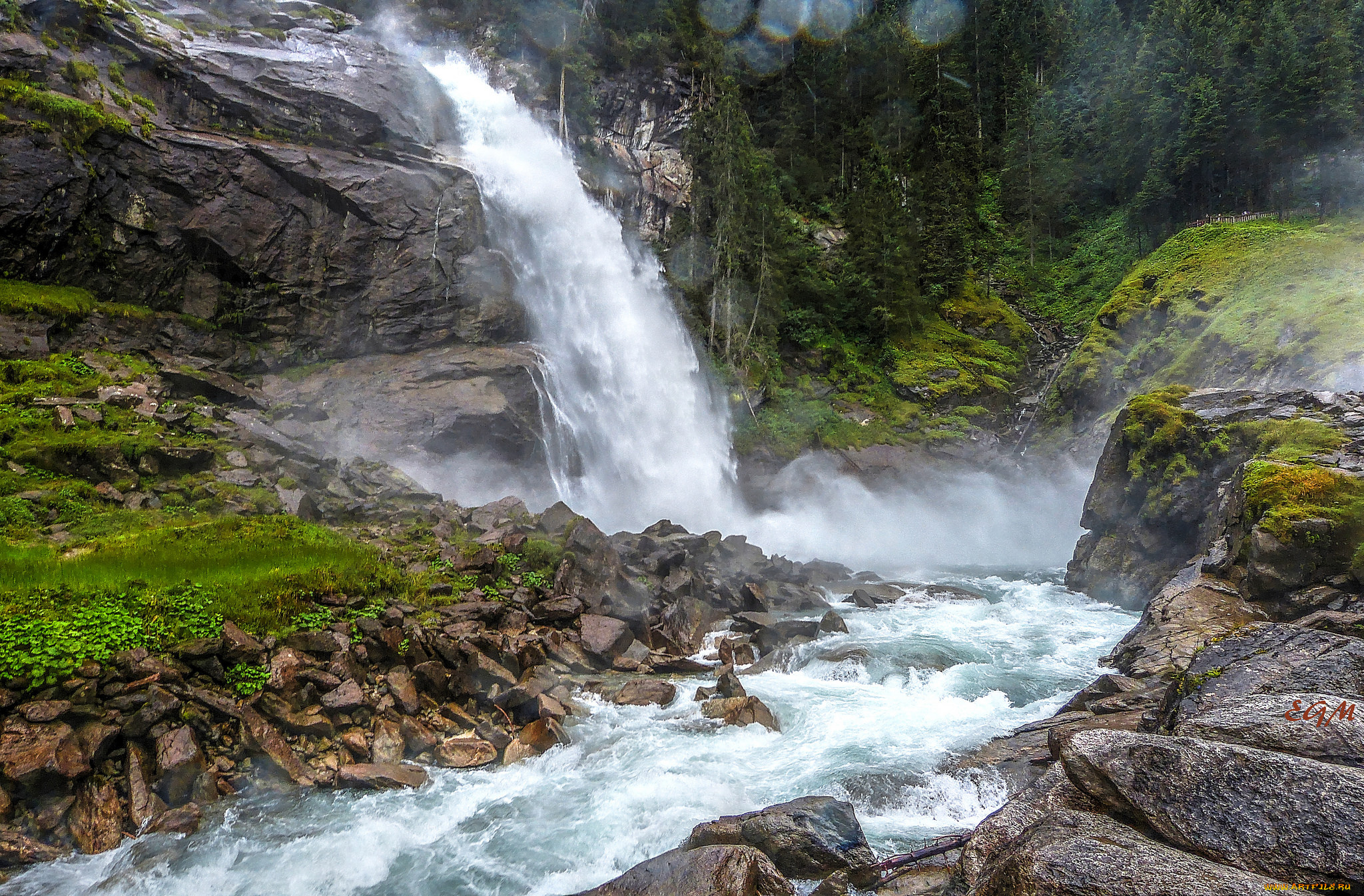 природа, водопады, простор
