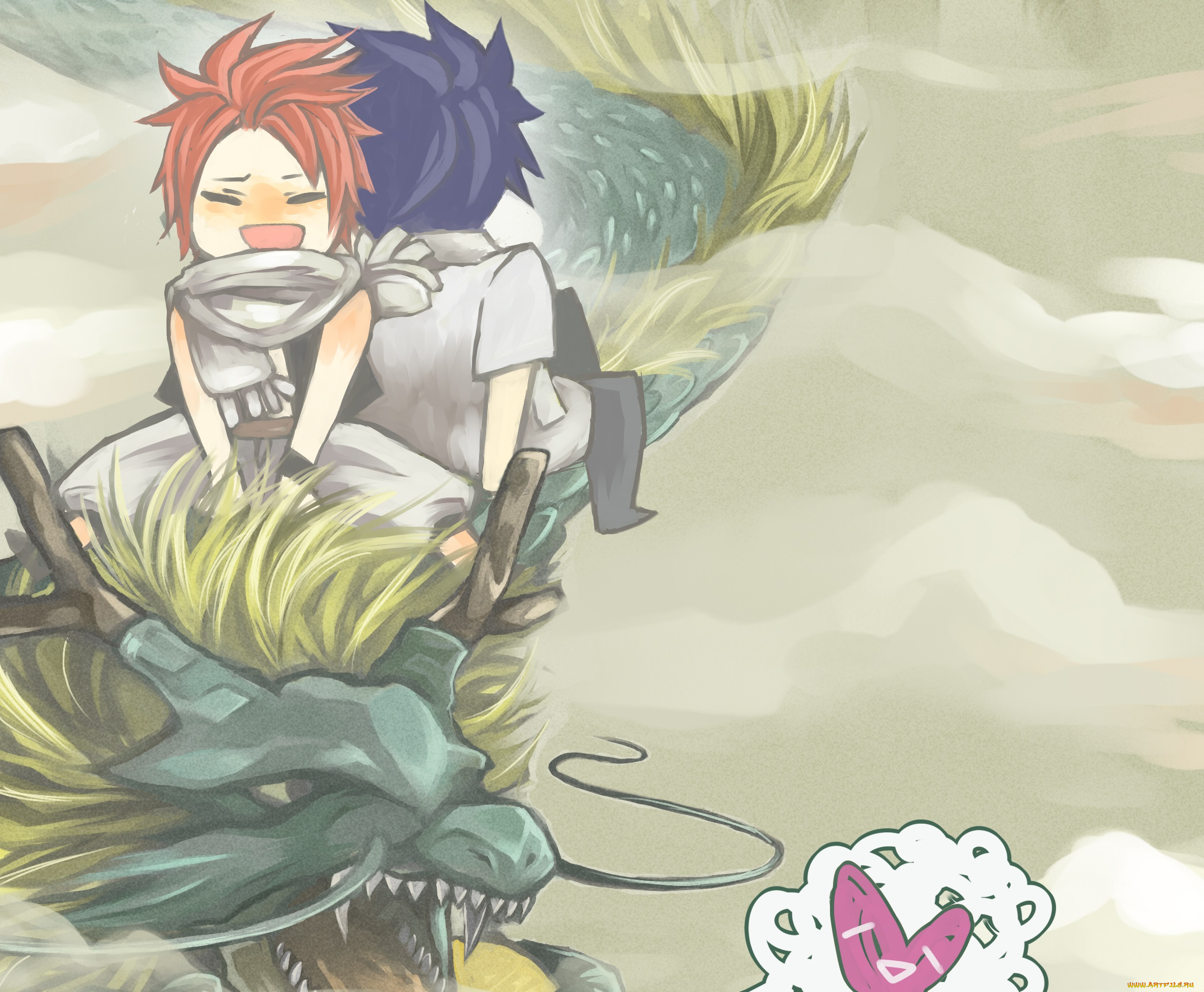 аниме, fairy, tail, хвост, феи