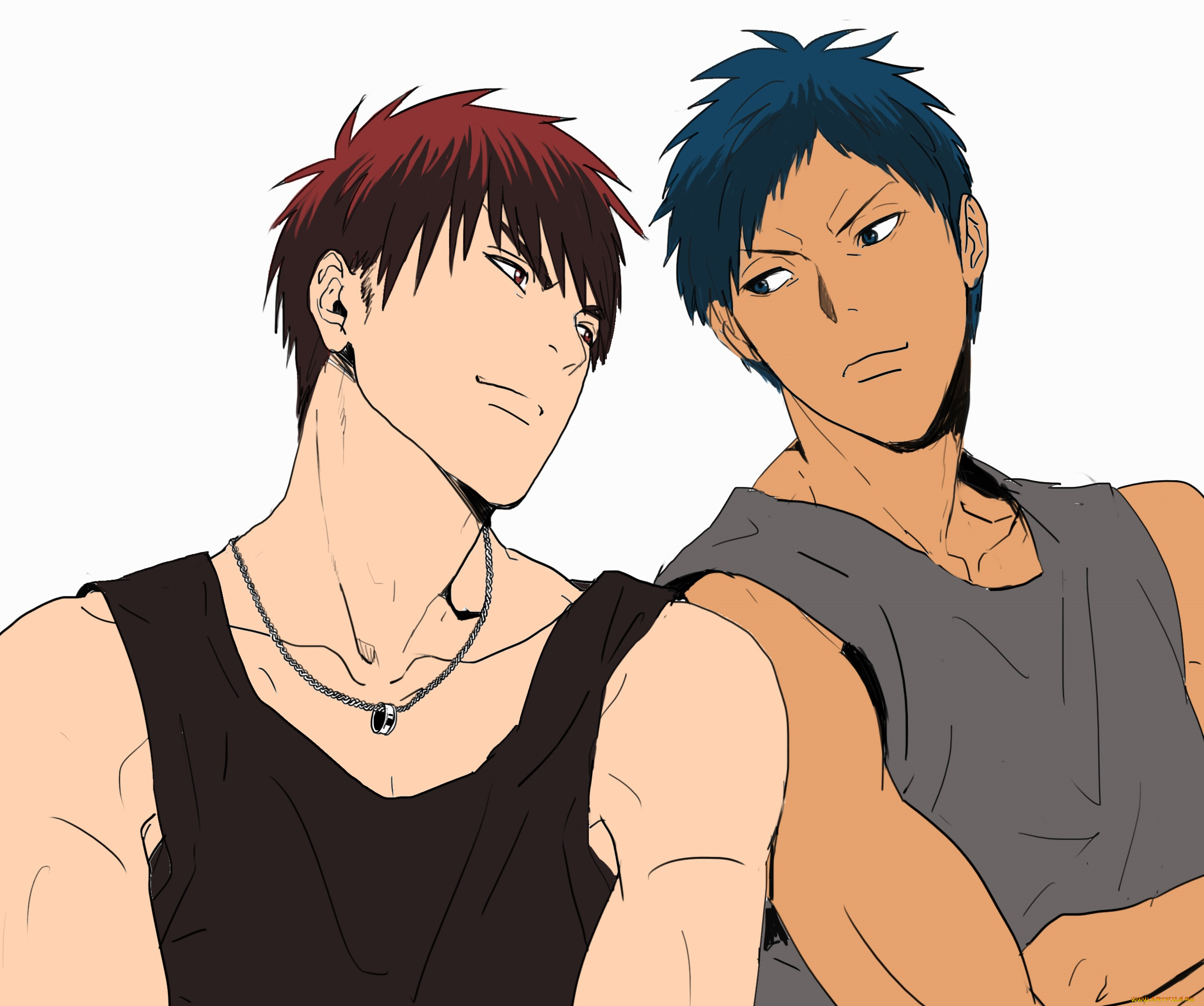 аниме, kuroko, no, baske, парни, баскетбол