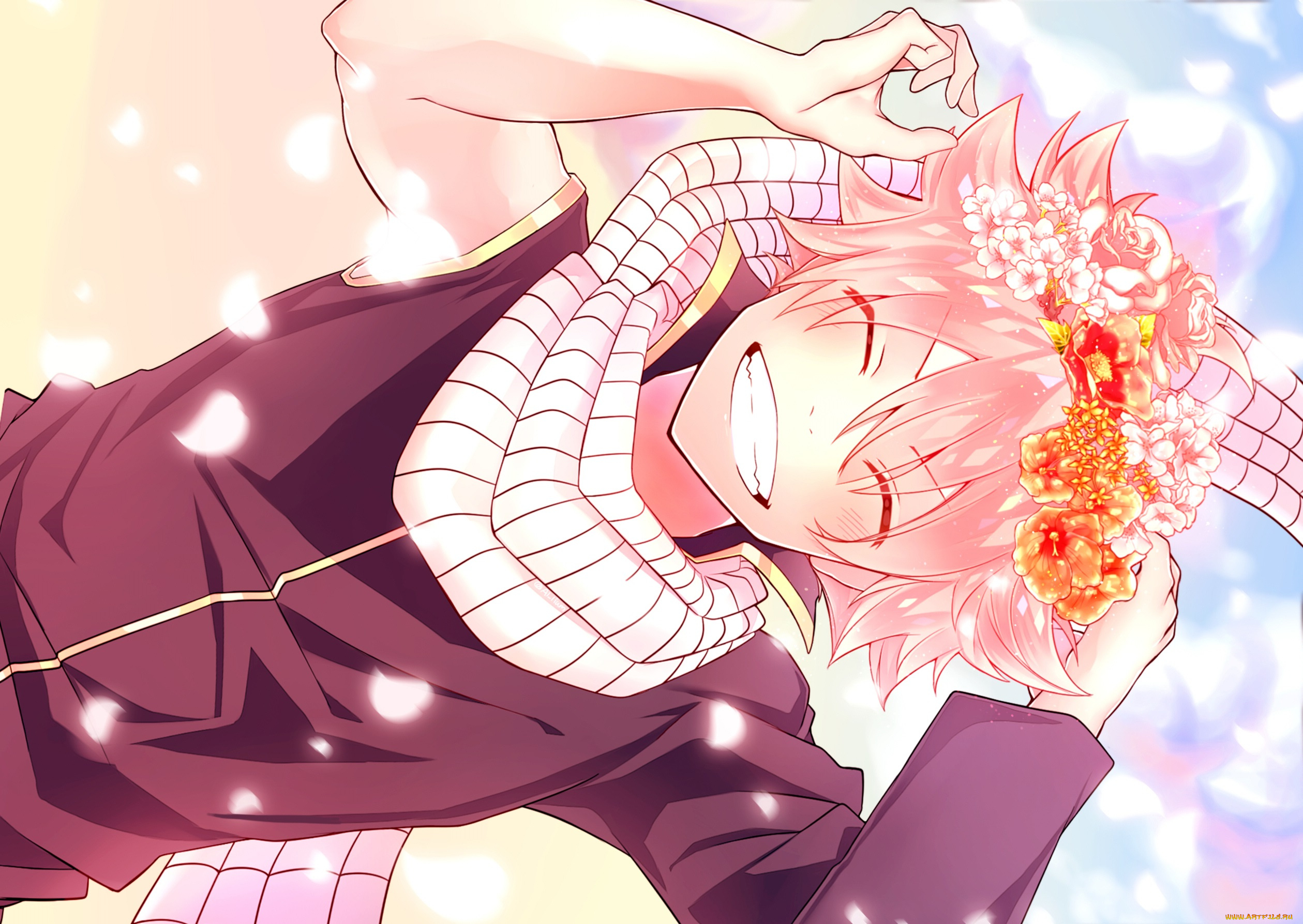 аниме, fairy, tail, нацу