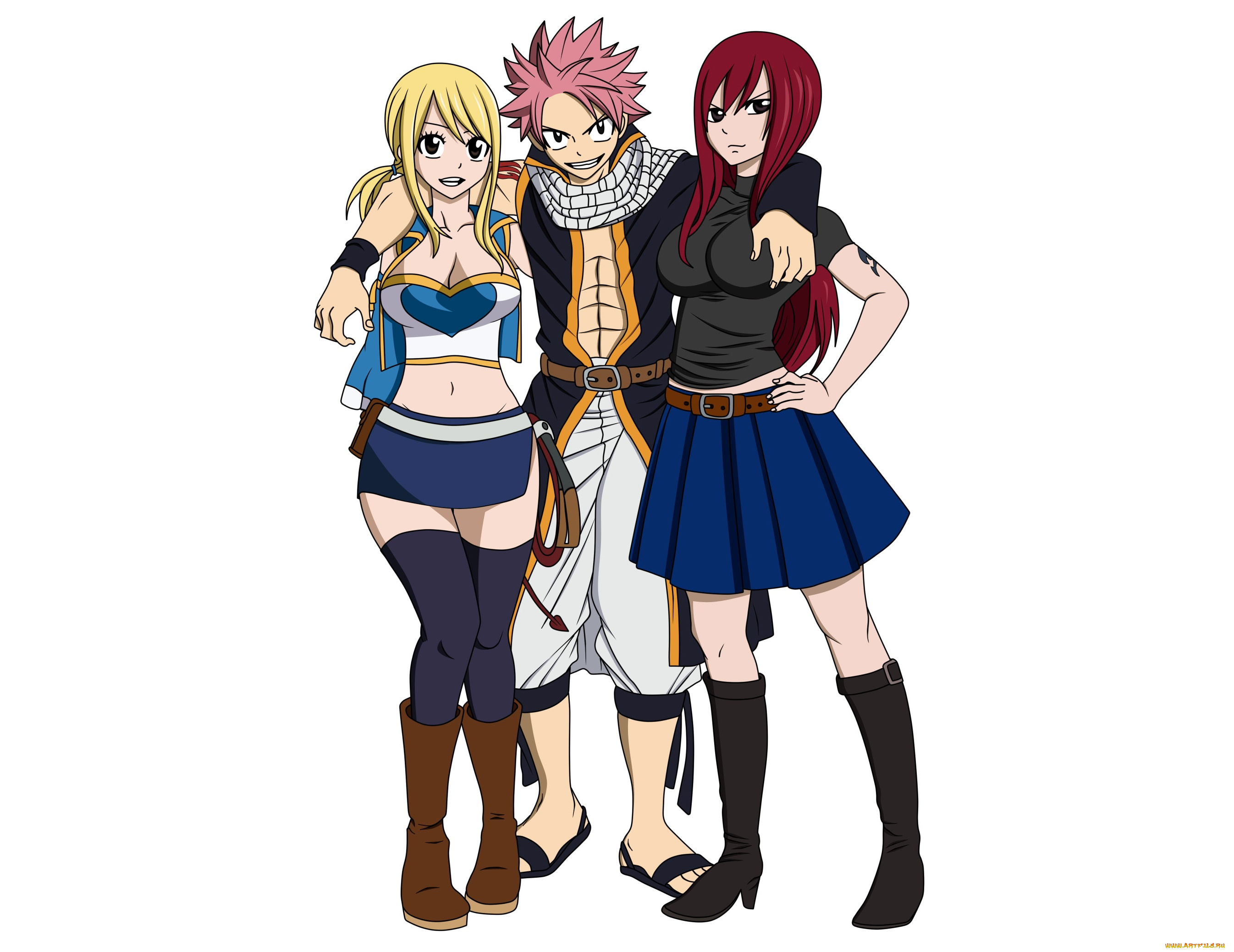 аниме, fairy, tail, хвост, феи