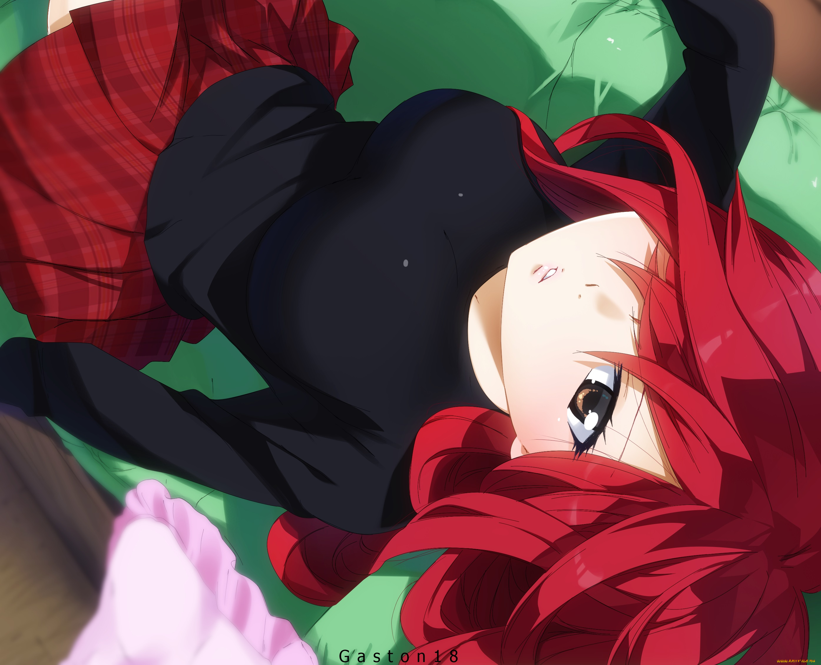 аниме, fairy, tail, erza, scarlet