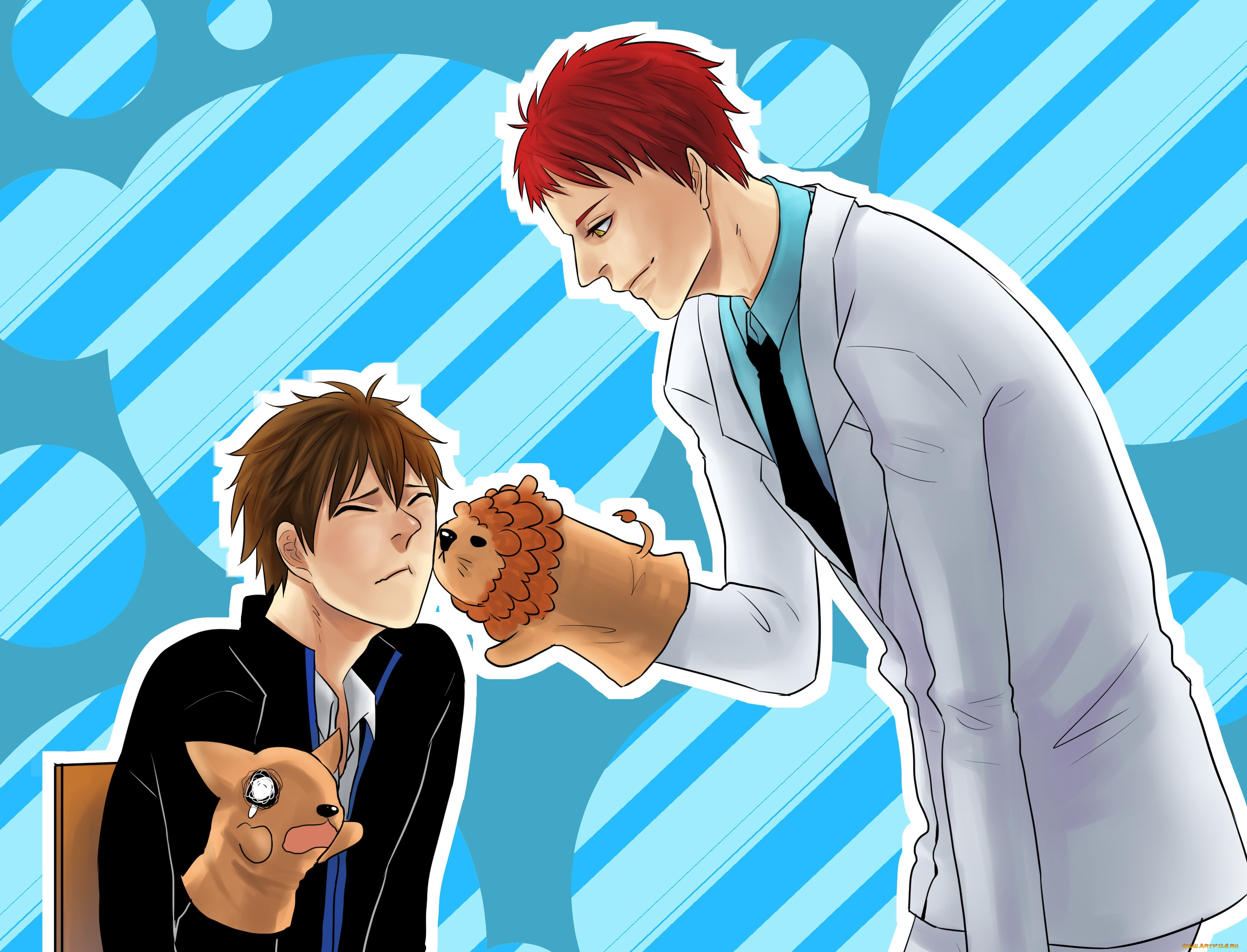 аниме, kuroko, no, baske, баскетбол