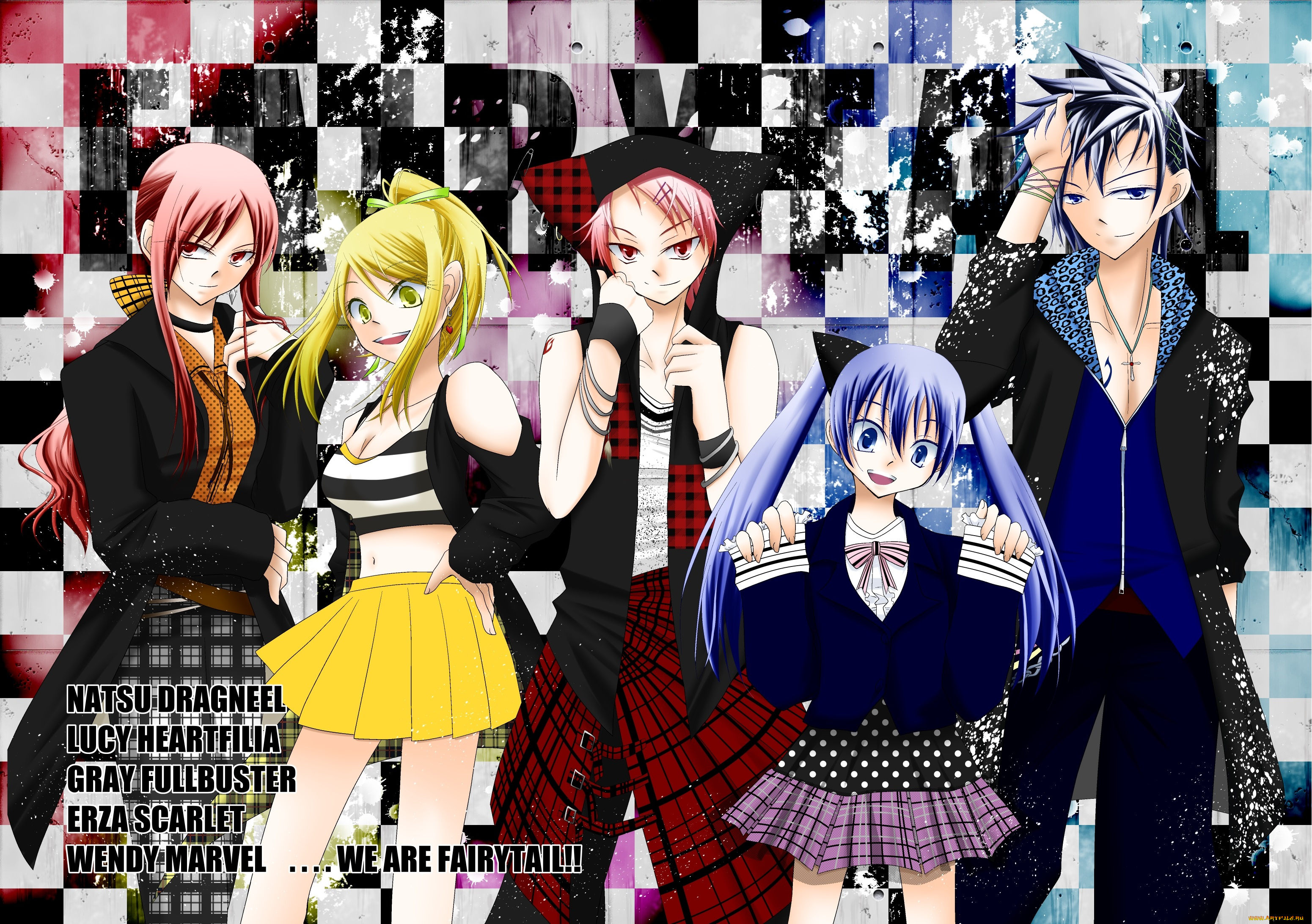 аниме, fairy, tail, хвост, феи