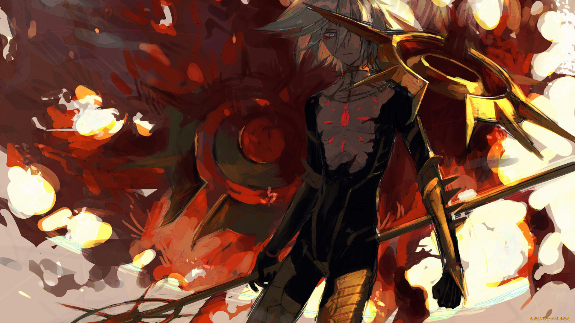 аниме, fate, stay, night, , grand, order, , apocrypha, посох, парень