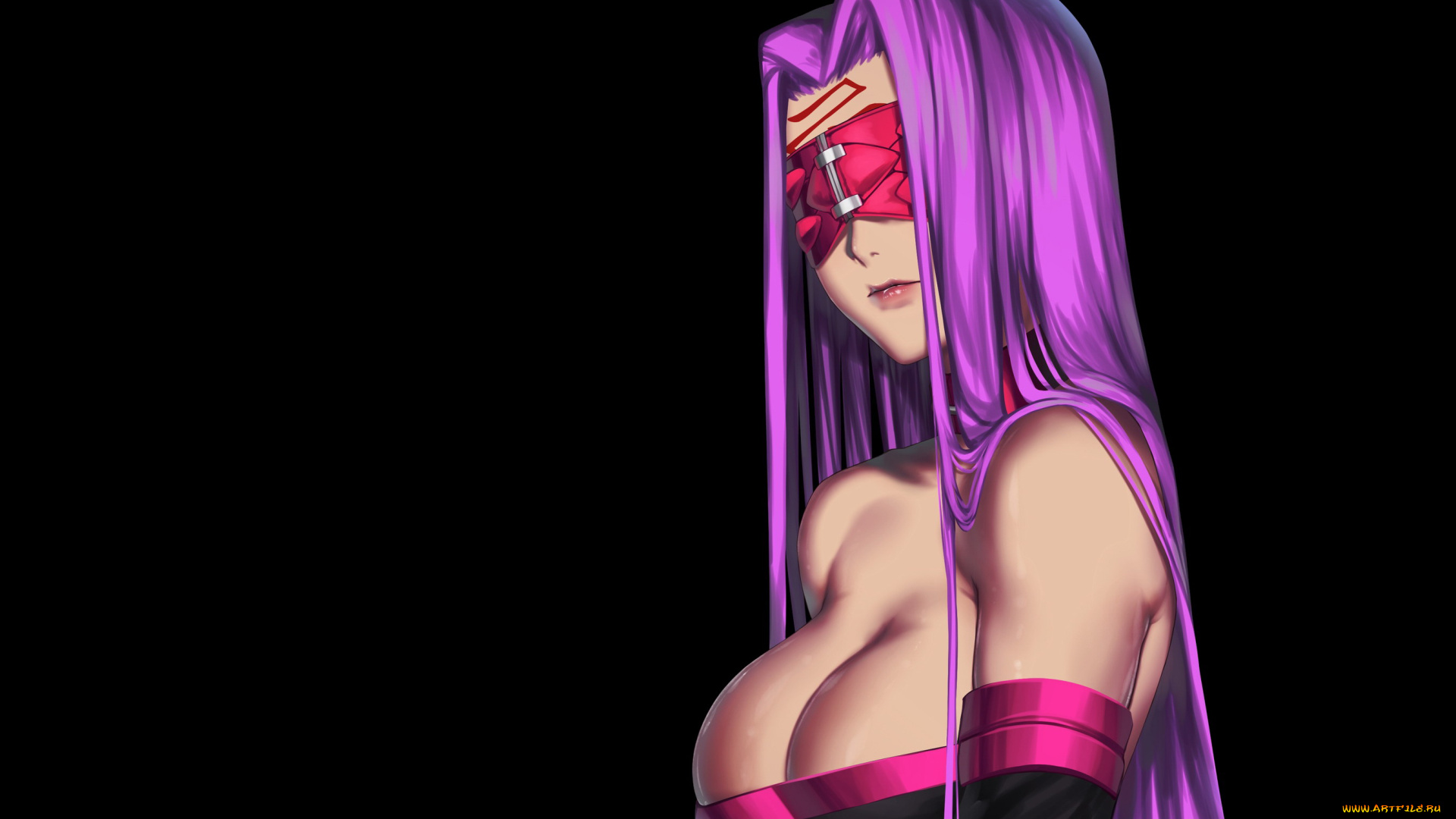 аниме, fate, stay, night, , grand, order, , apocrypha, маска, грудь, девушка