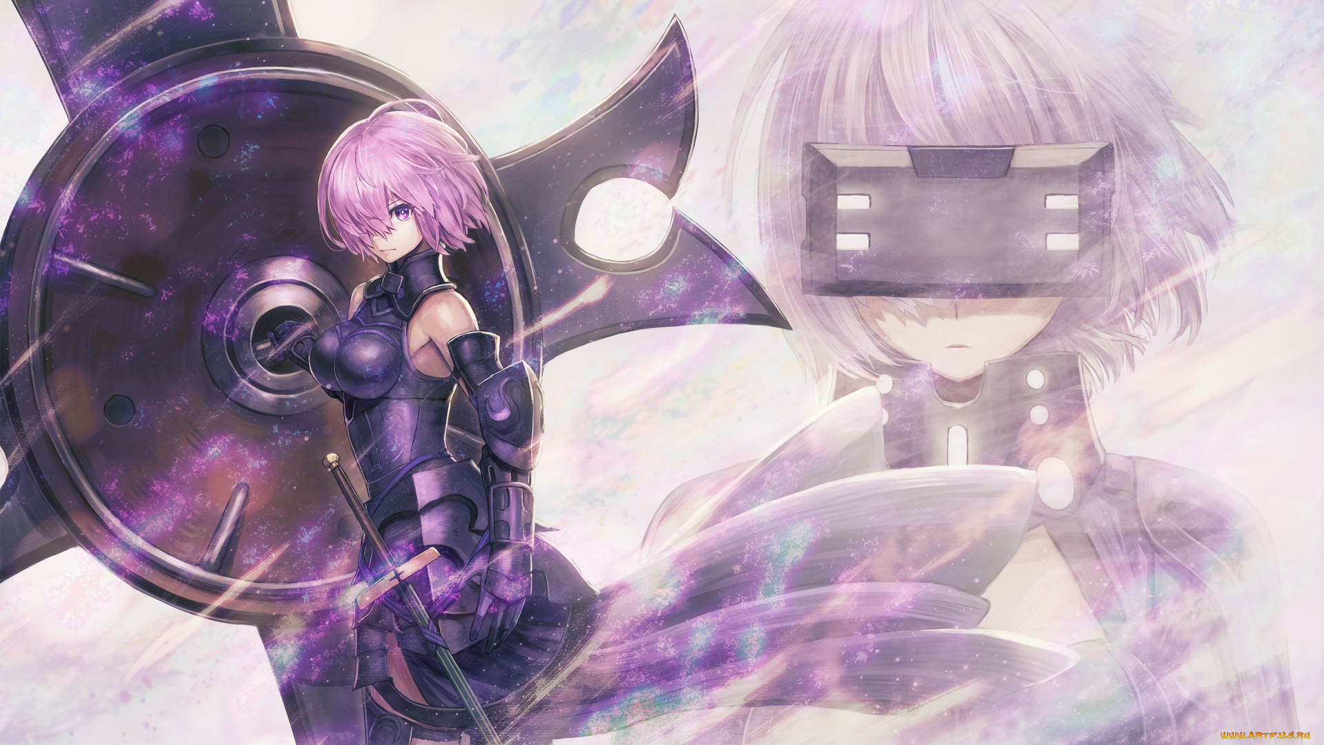 аниме, fate, stay, night, , grand, order, , apocrypha, grand, order, ветер, меч, девушка