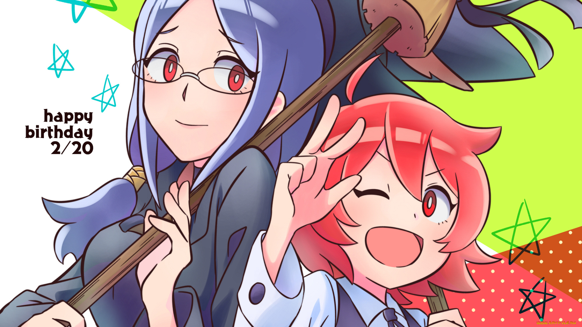 аниме, little, witch, academia, девушки