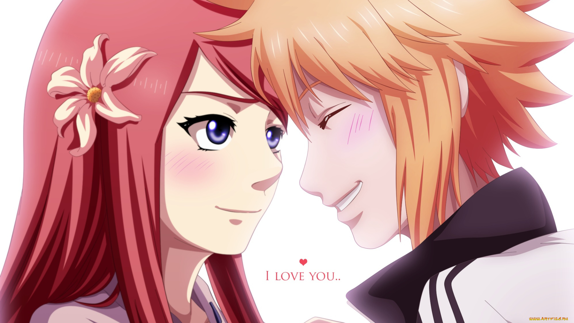 аниме, naruto, взгляд, девушка, фон