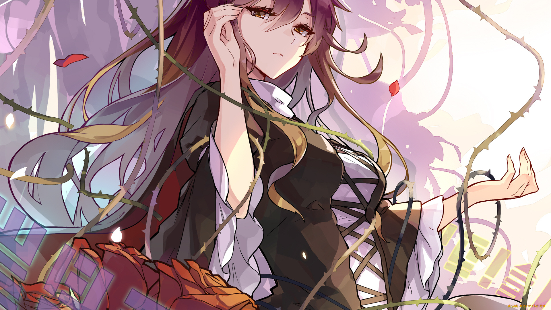 аниме, touhou, девушка