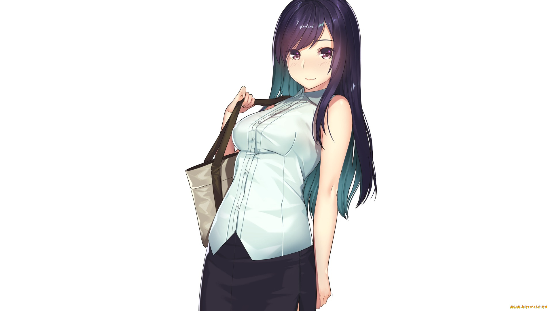 аниме, unknown, , другое, , взгляд, фон, девушка