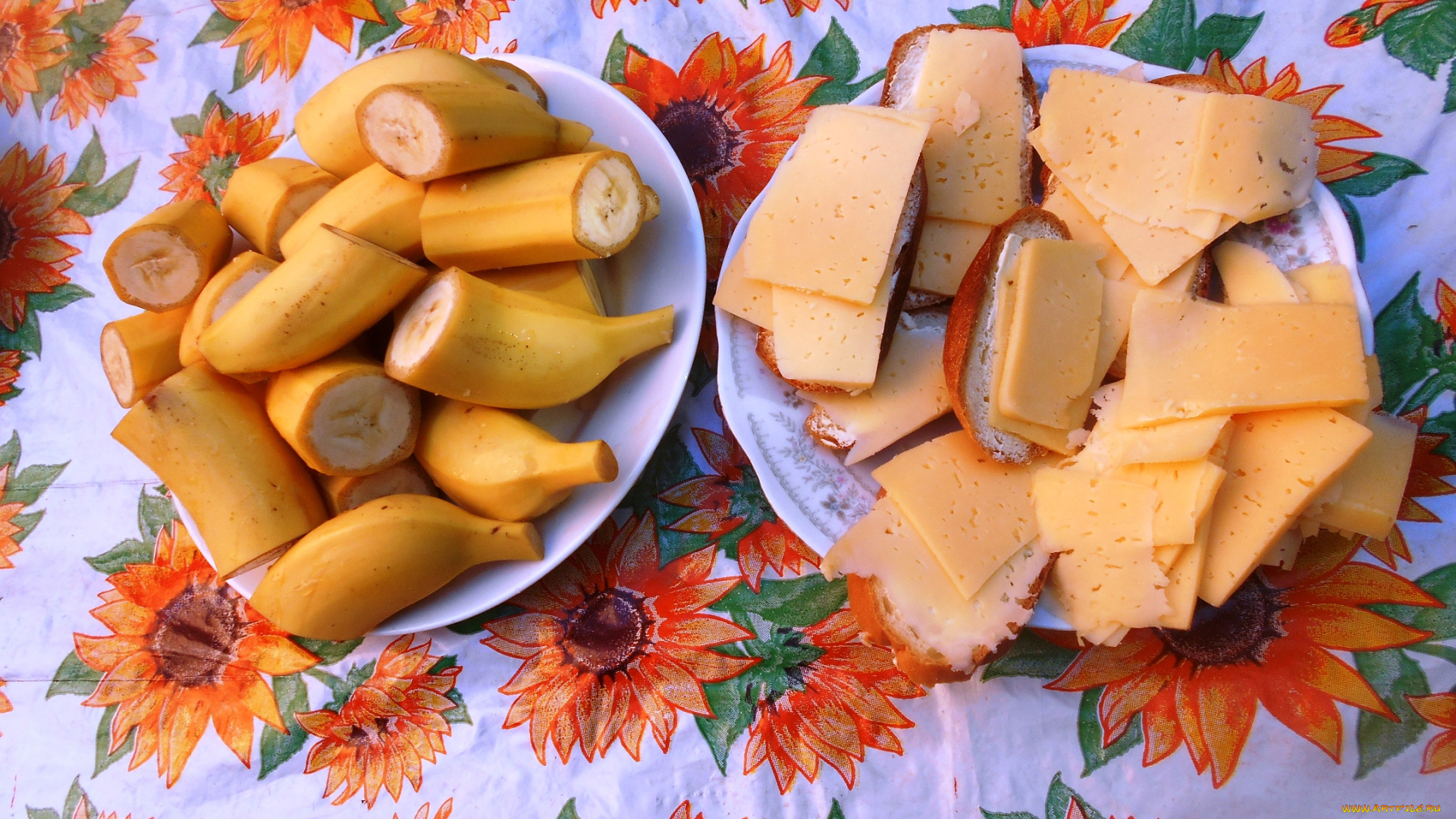 еда, бананы