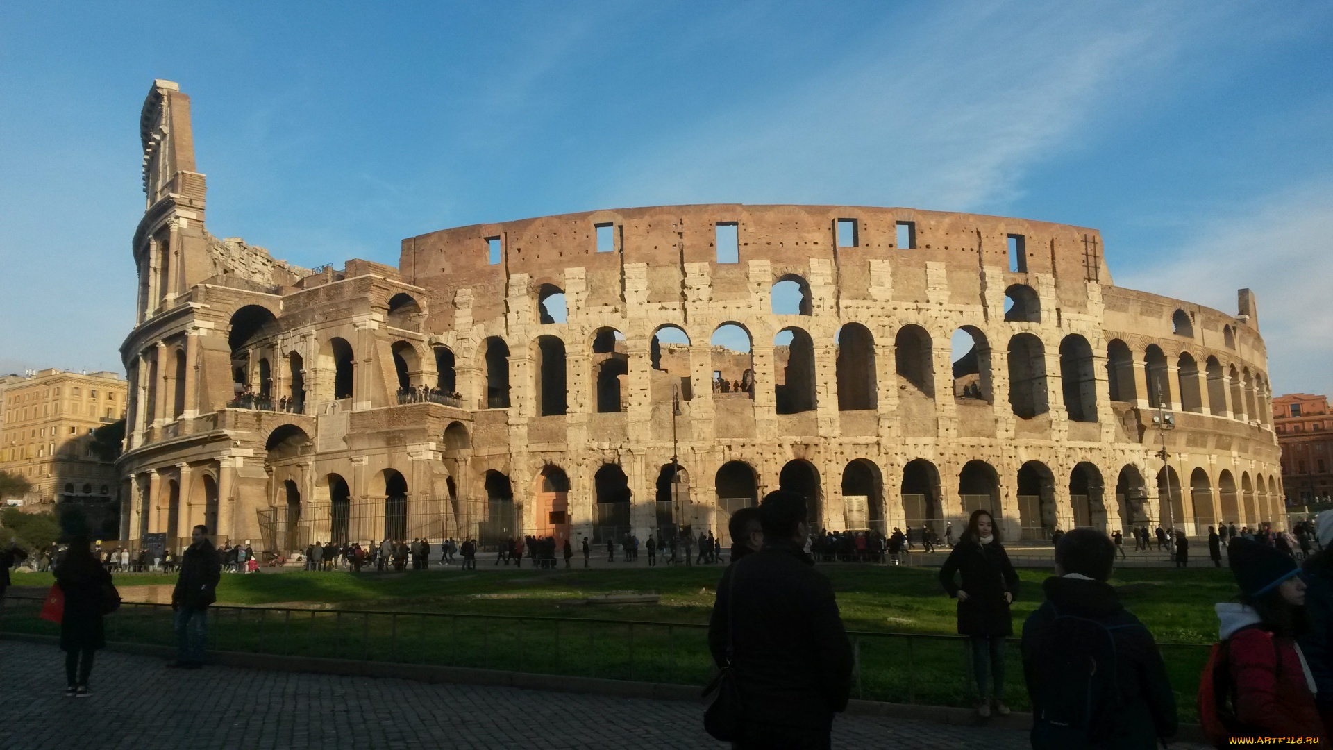 города, рим, , ватикан, , италия, колизей