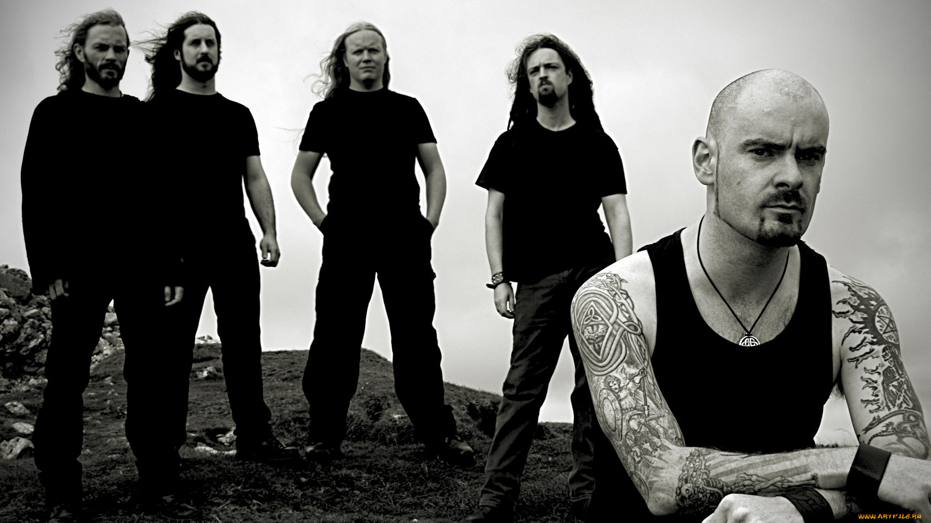 primordial, музыка, -временный, музыкант, мужчина, группа