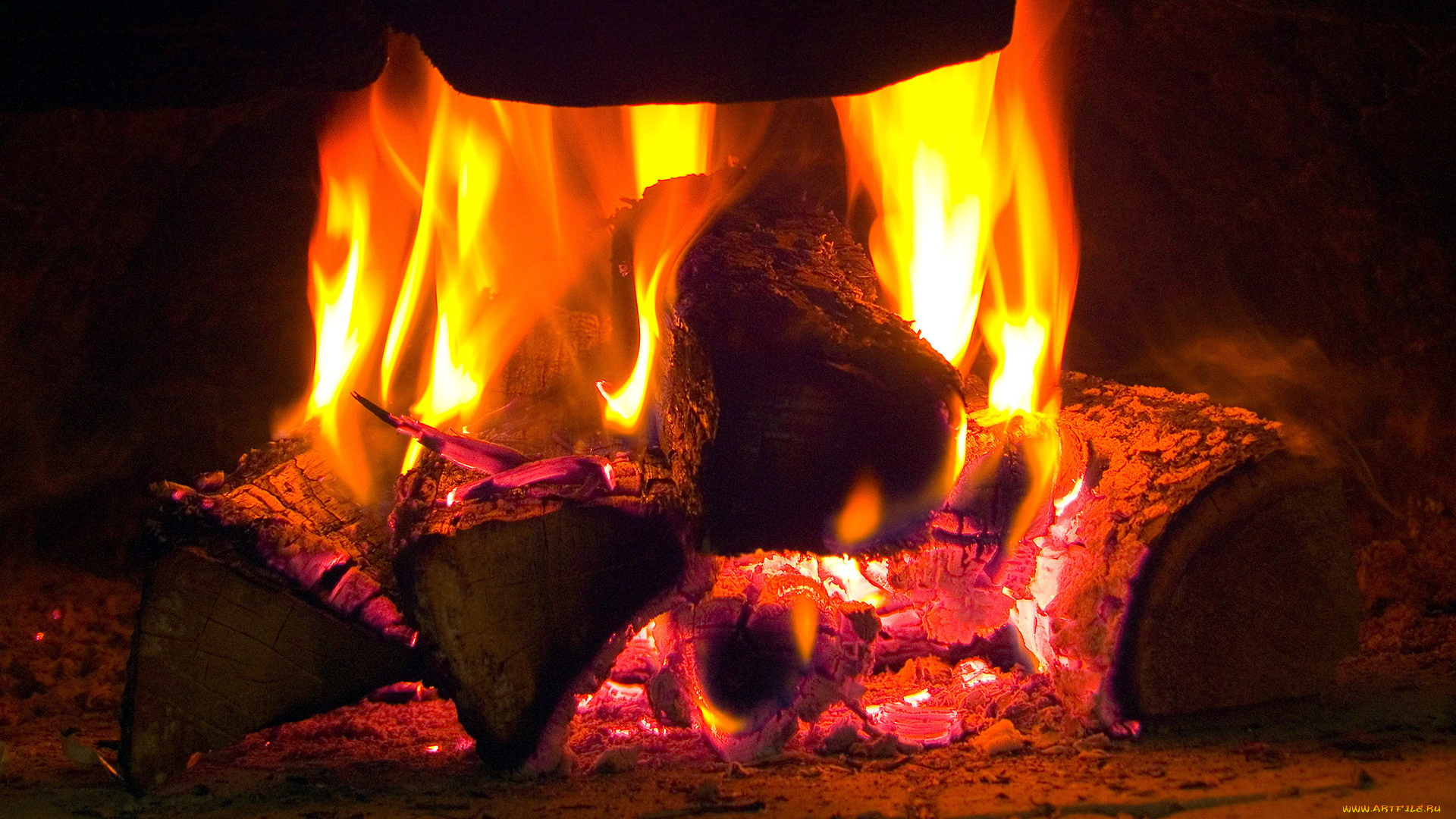 природа, огонь, костер, пламя