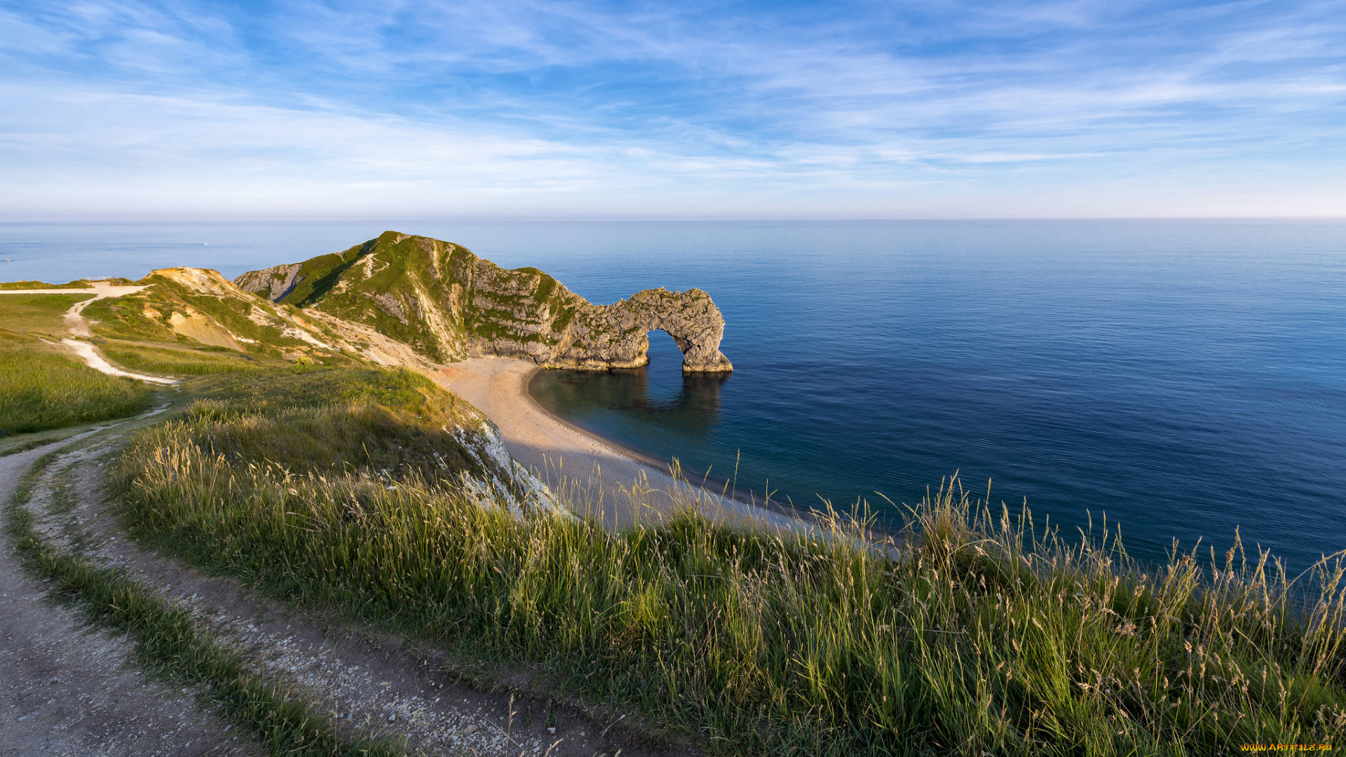 природа, побережье, простор