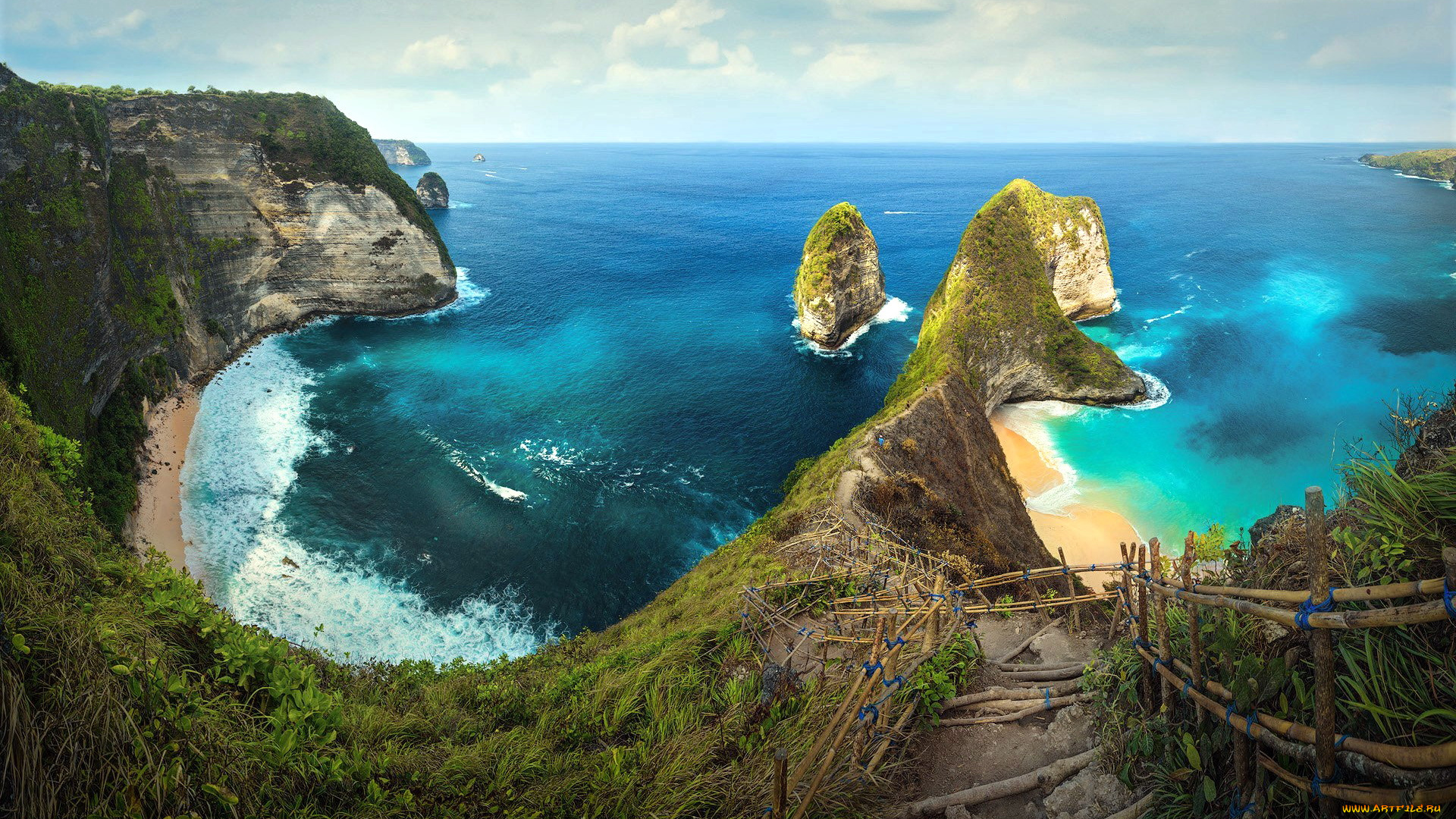 природа, побережье, скалы