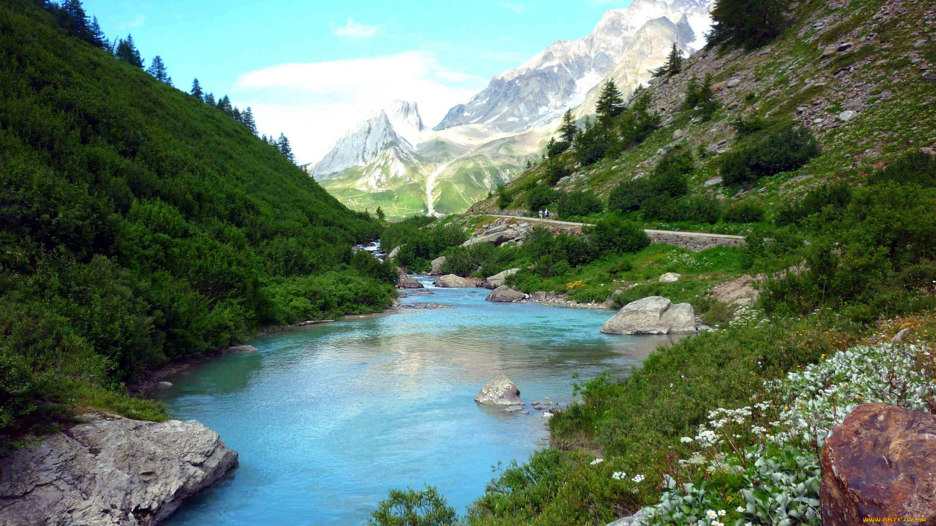 природа, реки, озера, река, горы