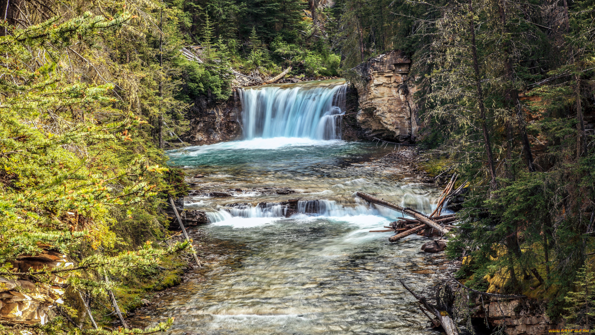 природа, водопады, простор