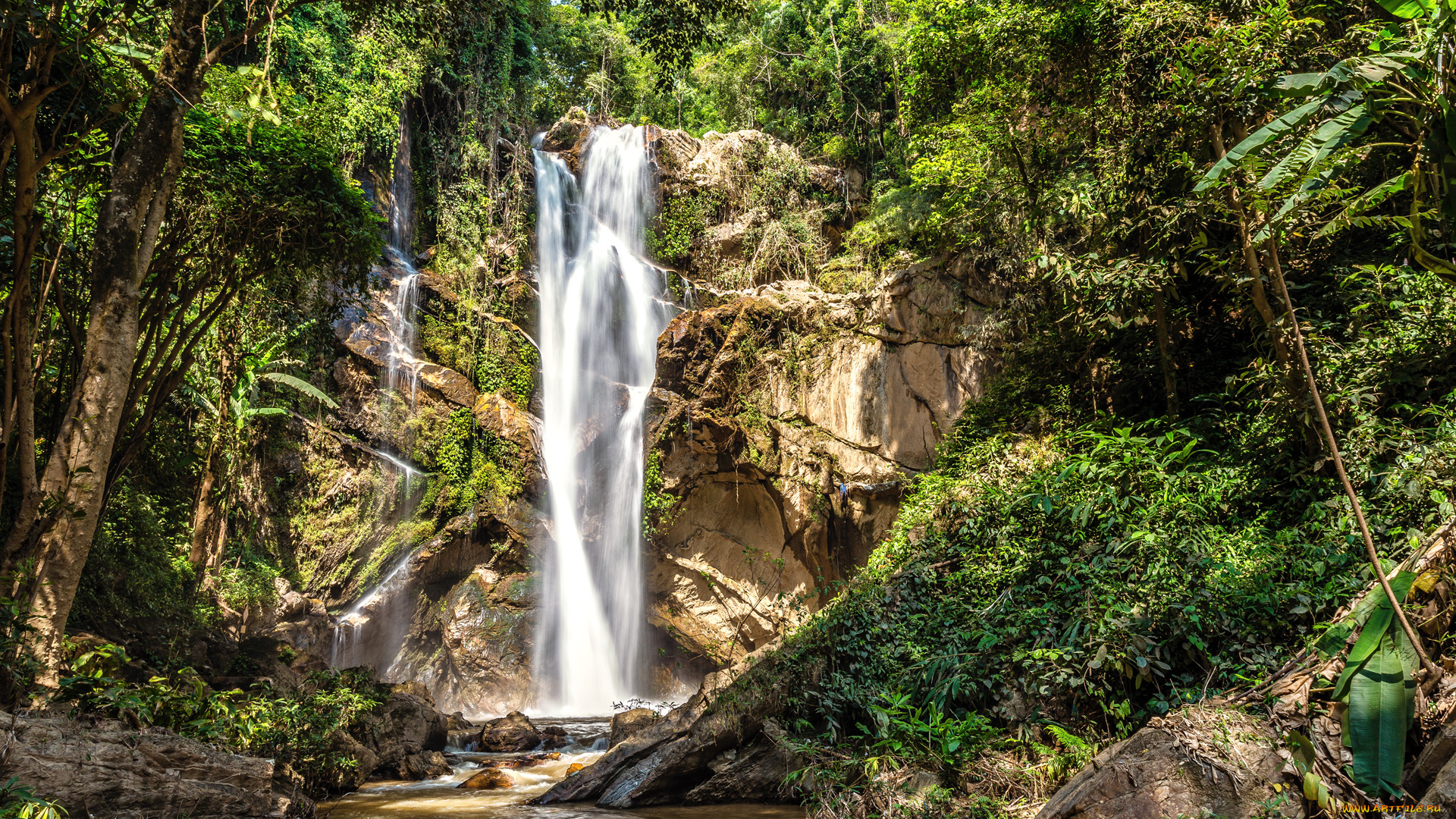 природа, водопады, простор