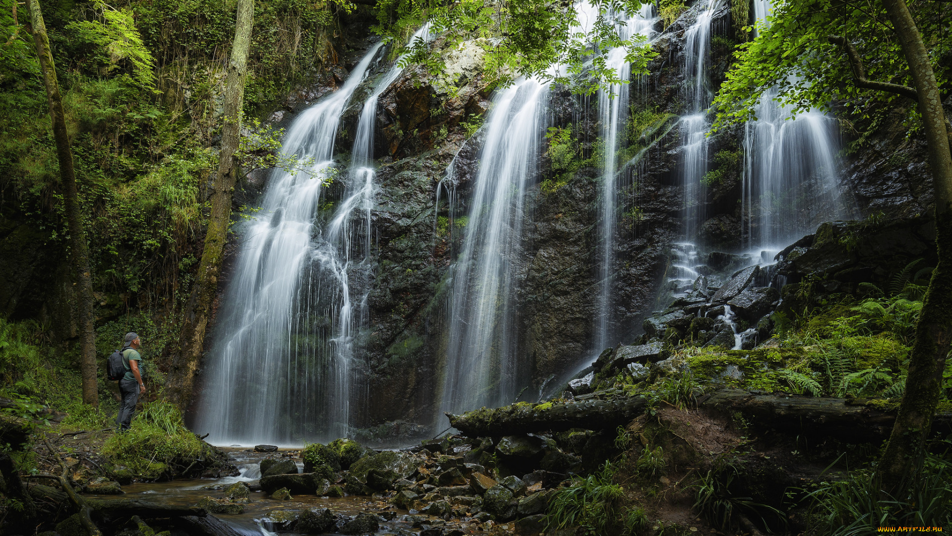 природа, водопады, простор