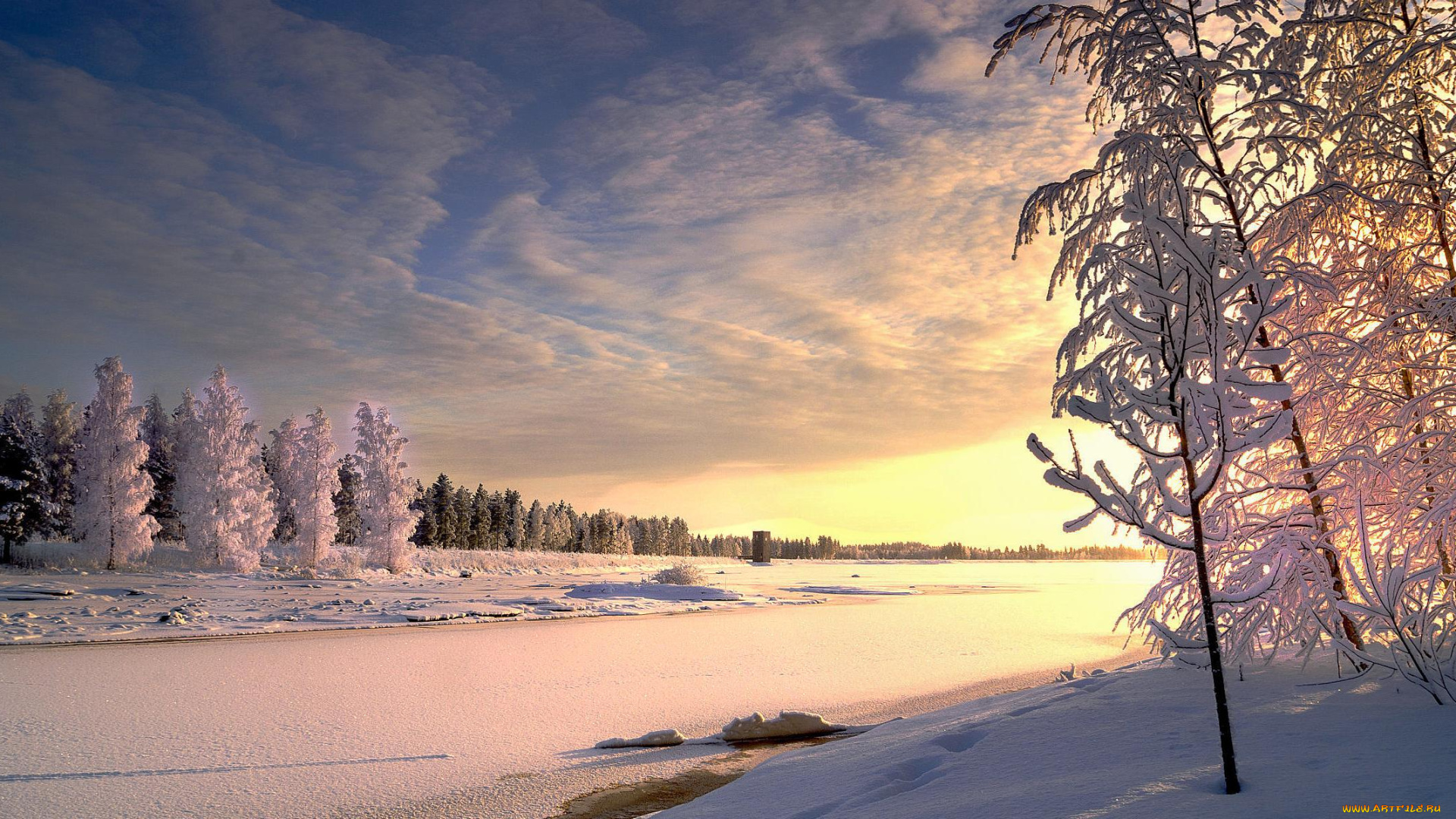 природа, зима, простор