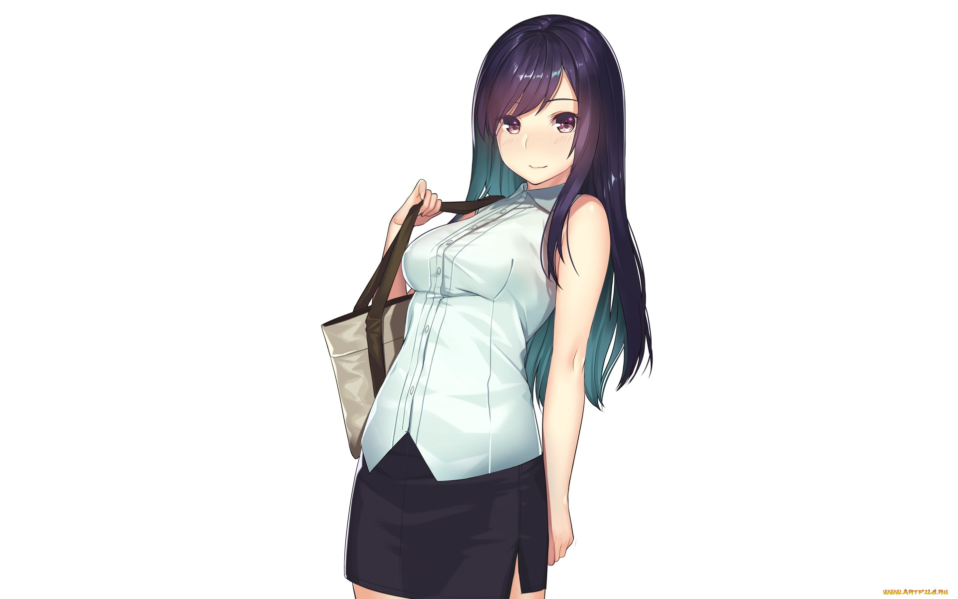 аниме, unknown, , другое, , взгляд, фон, девушка