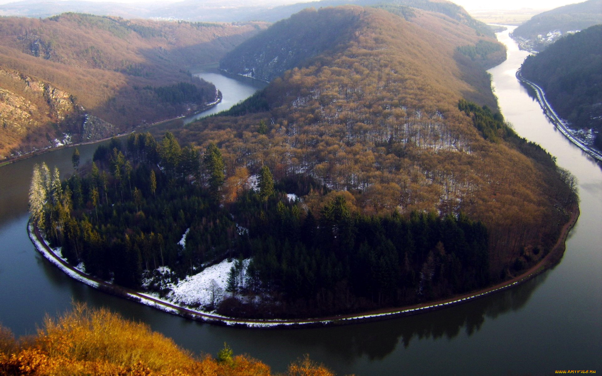 природа, реки, озера, река, простор