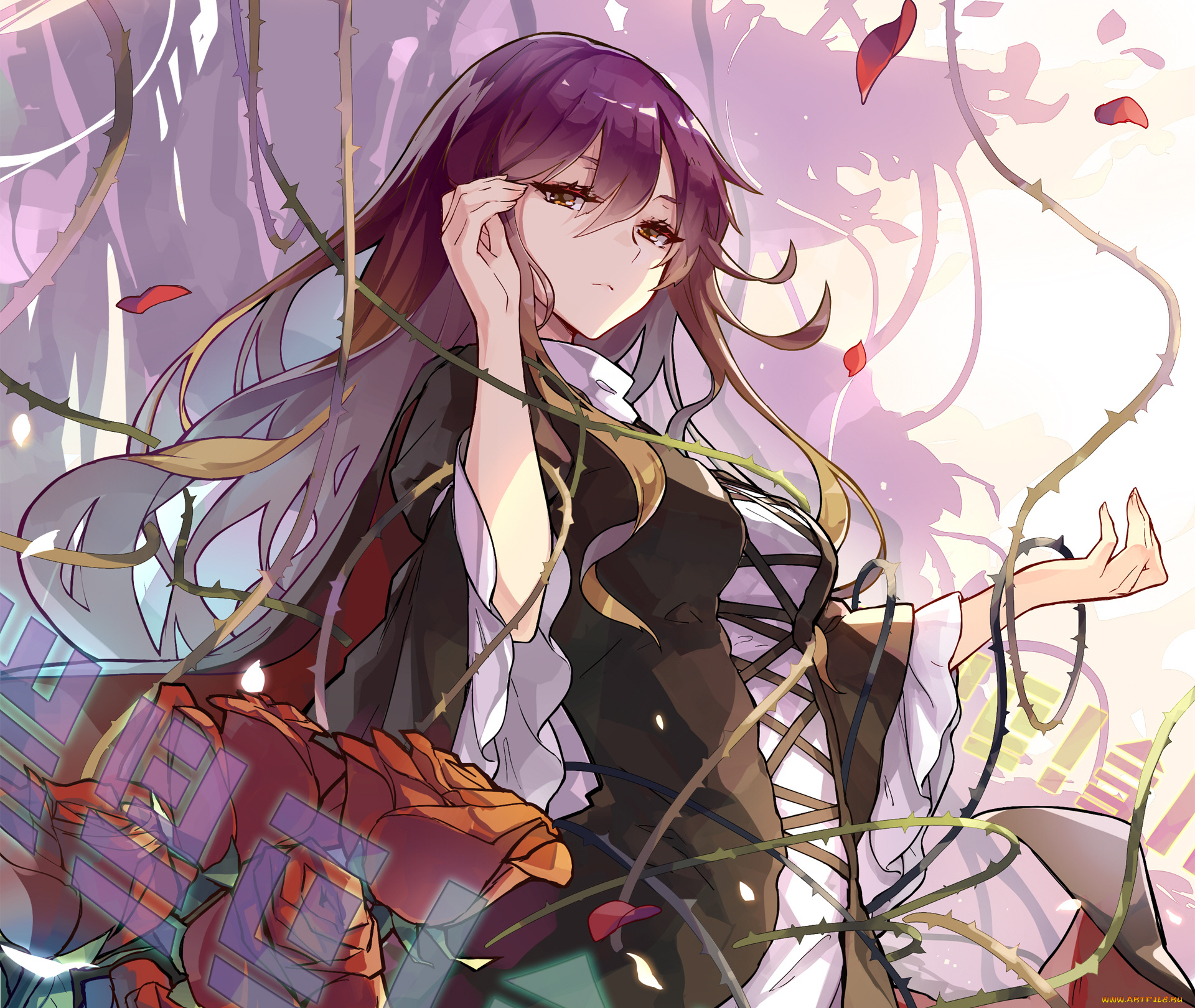 аниме, touhou, девушка