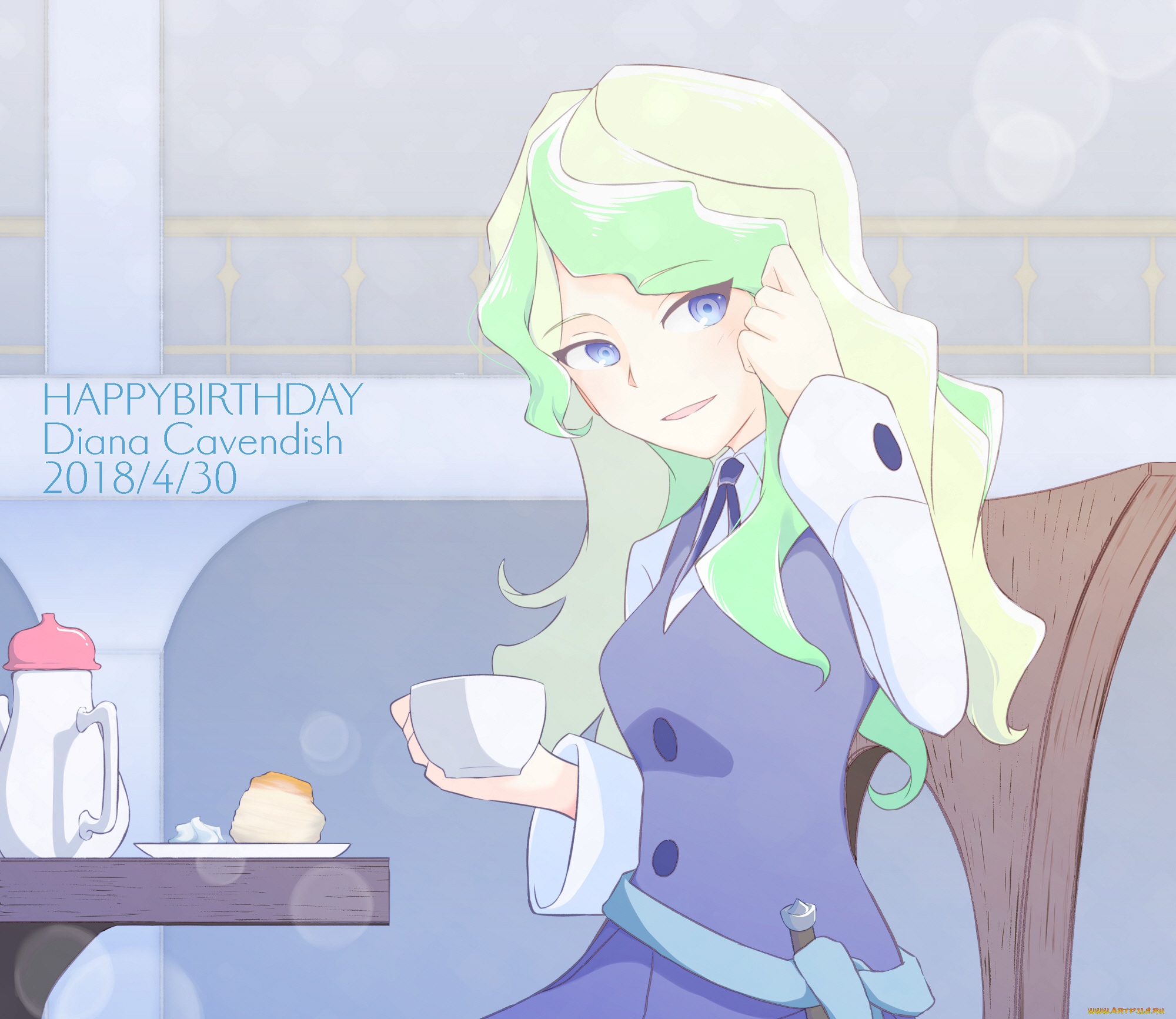 аниме, little, witch, academia, девушка