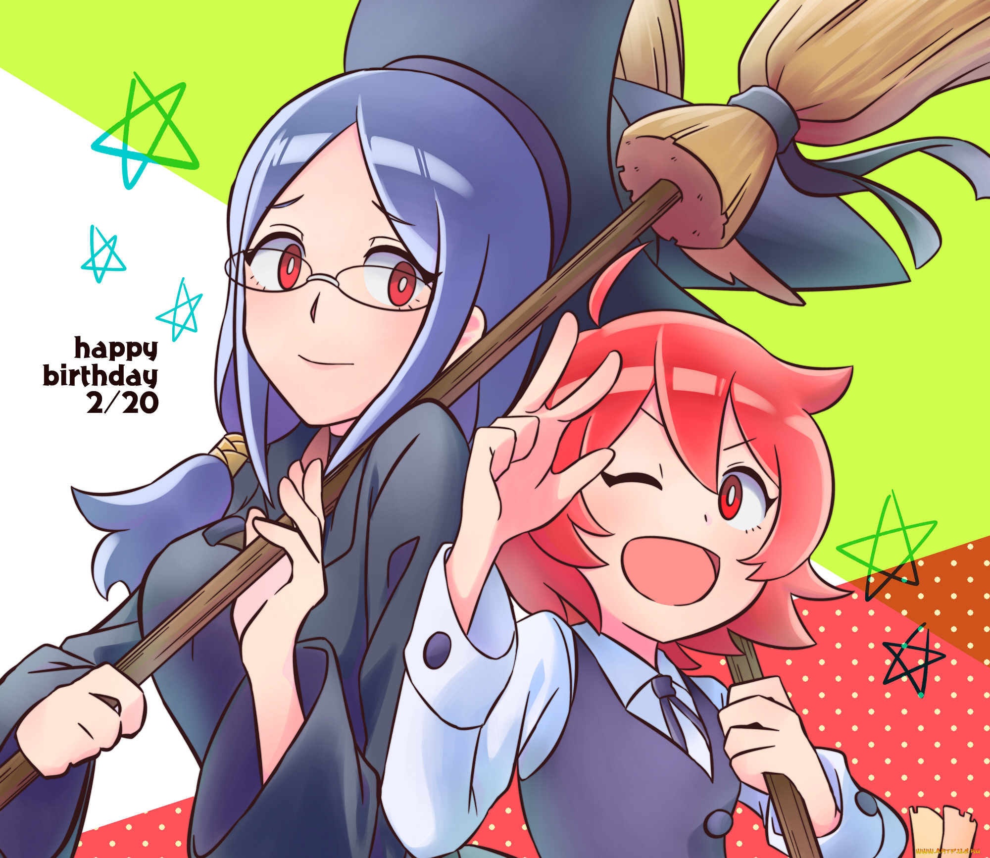 аниме, little, witch, academia, девушки